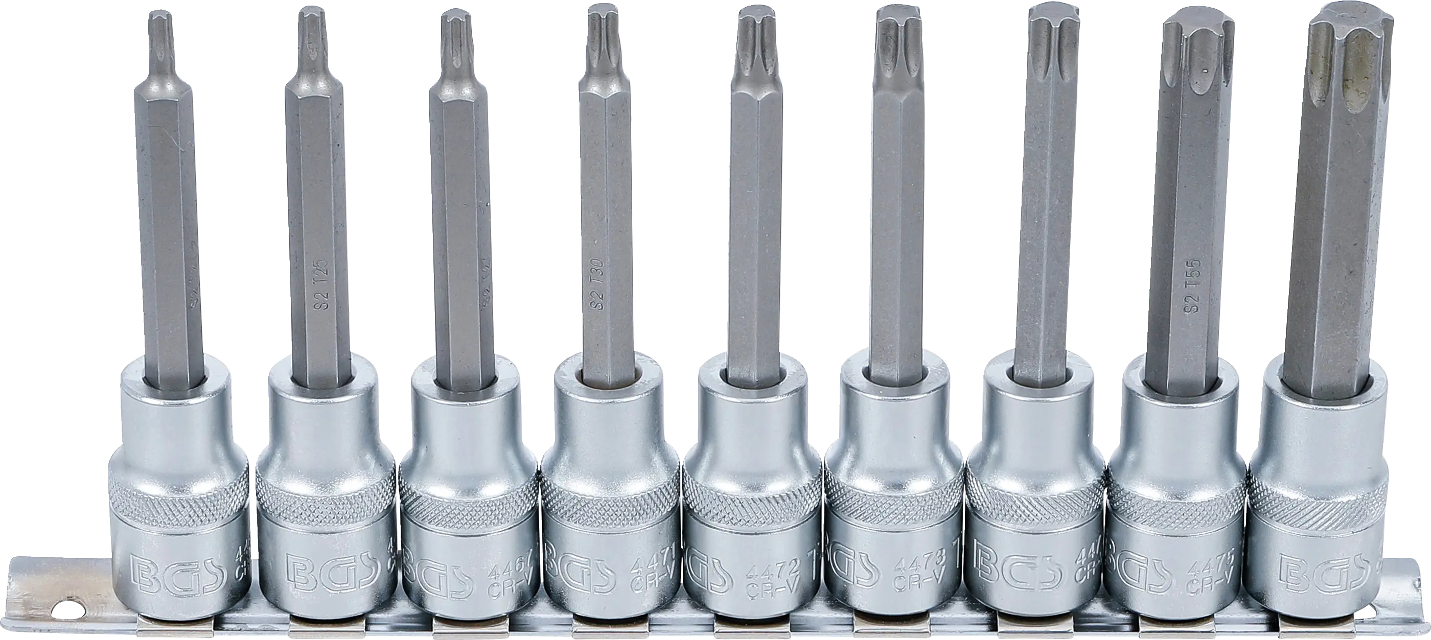 Jeu de douilles à embouts | carré femelle 12,5 mm (1/2") | profil T (pour Torx) | 9 pièces