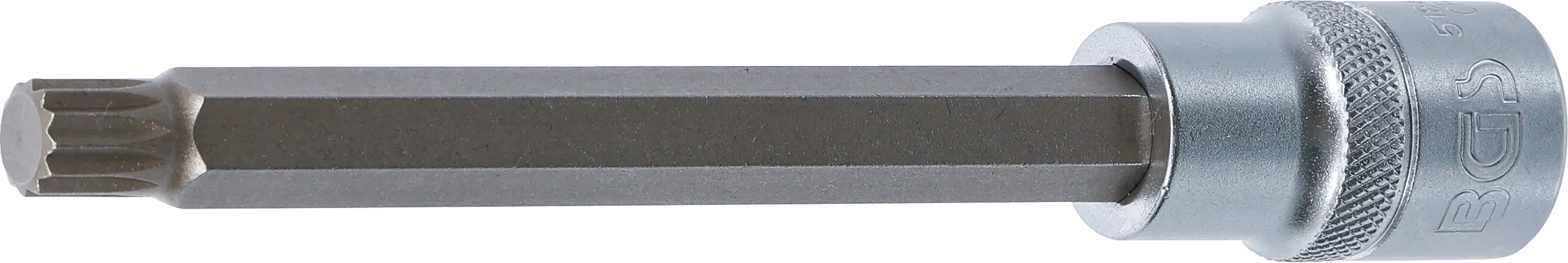 Douille à embouts | longueur 140 mm | 12,5 mm (1/2") | denture multiple intérieure (pour XZN) M10