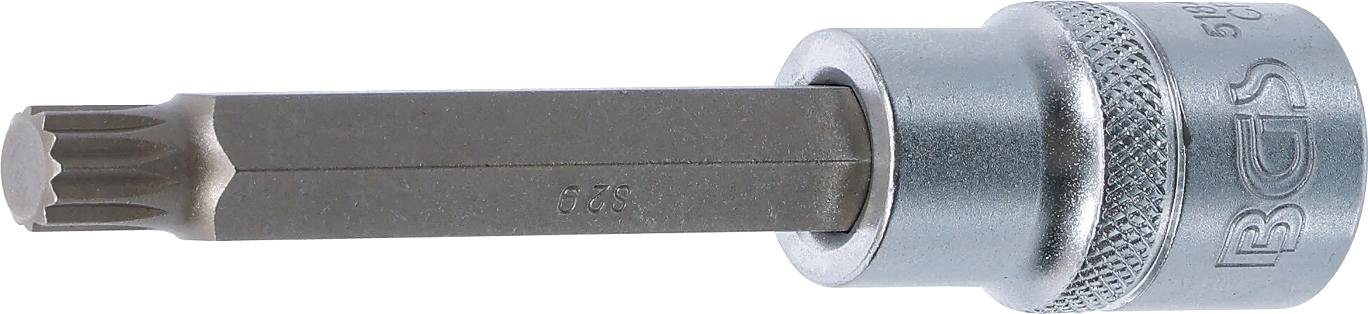 Douille à embouts | longueur 100 mm | 12,5 mm (1/2") | denture multiple intérieure (pour XZN) M9