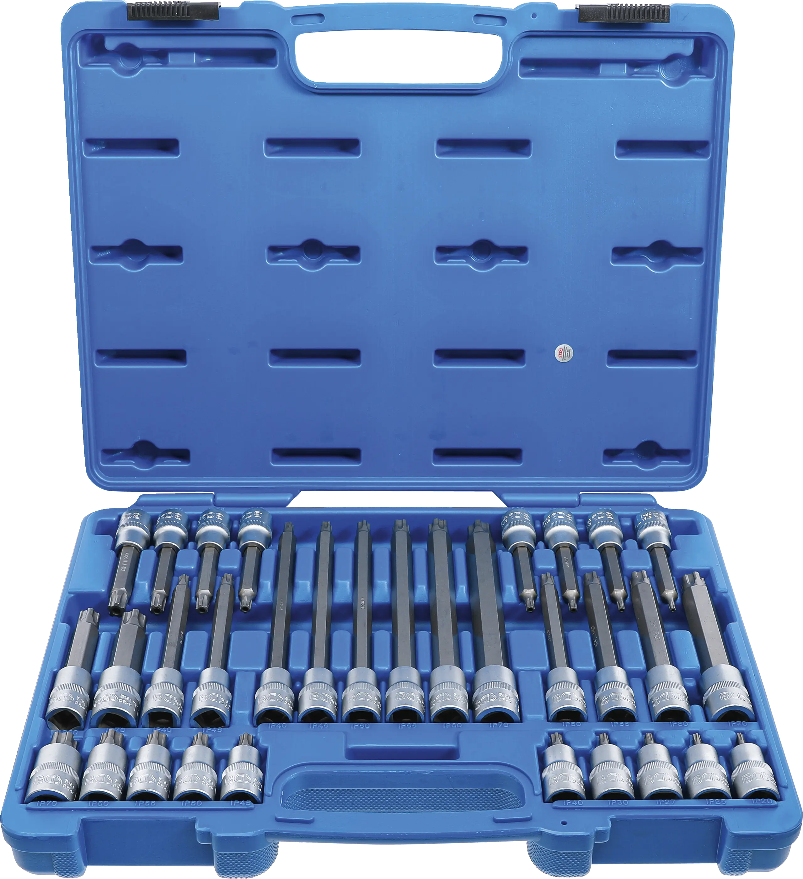 Jeu de douilles à embouts | 12,5 mm (1/2") | Profil TPS (pour Torx Plus) avec perçage TPS20 - TPS70 | 32 pièces