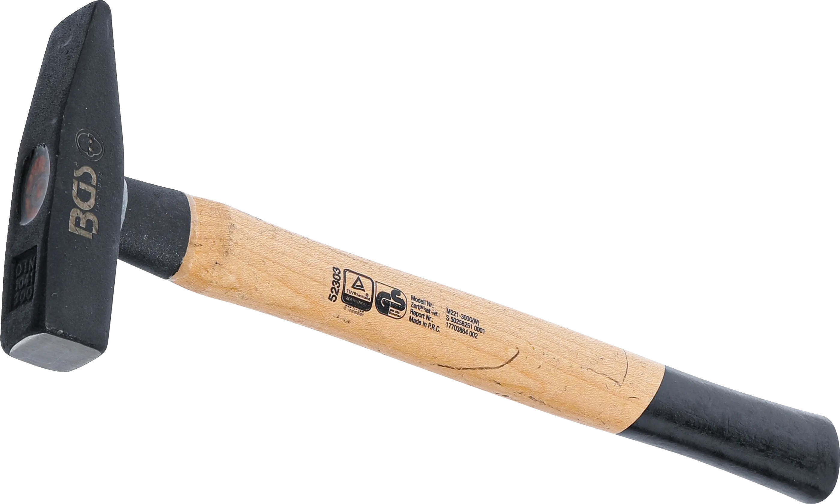 Marteau mécanicien | manche hickory | DIN 1041 | 300 g