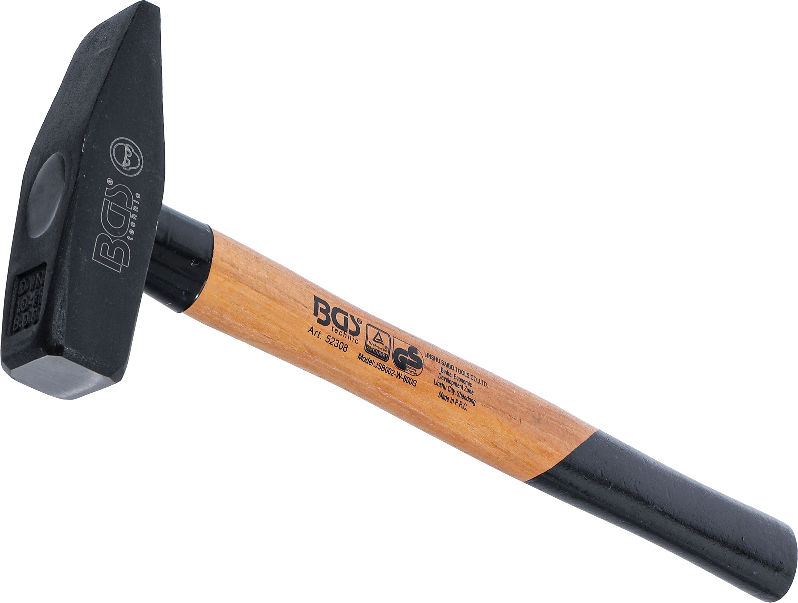 Schlosserhammer | Hickory-Stiel | DIN 1041 | 800 g