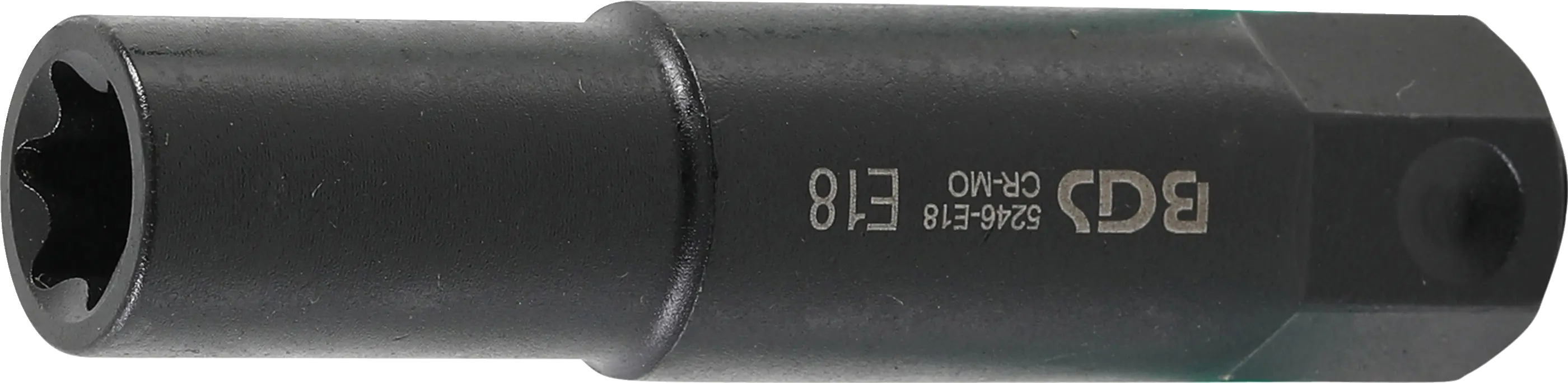 Douille de clé à douilles, profil E, extra longue | 22 mm | E18