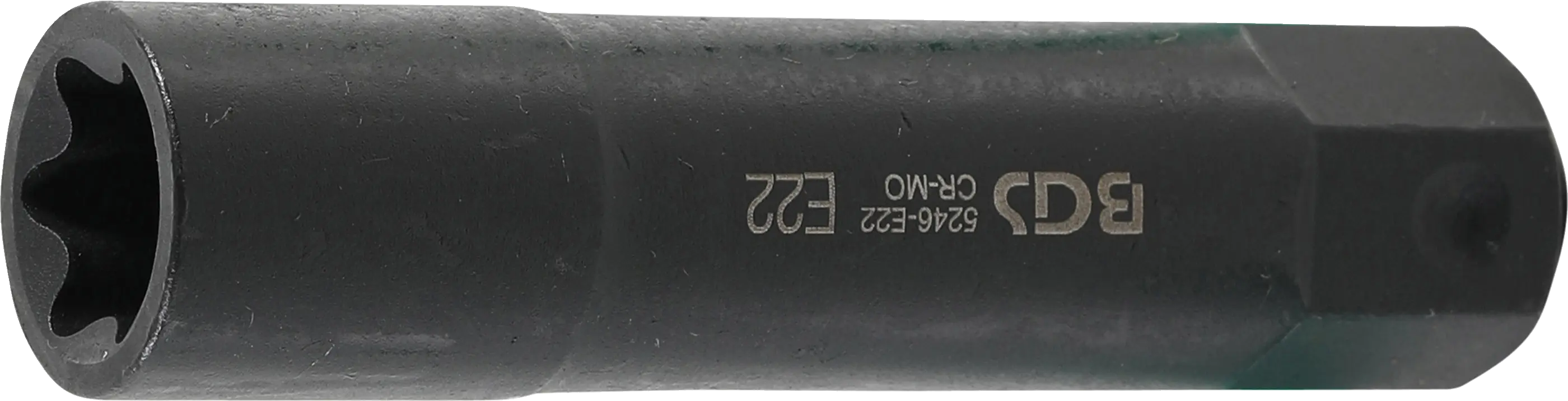 Douille de clé à douilles, profil E, extra longue | 22 mm | E22