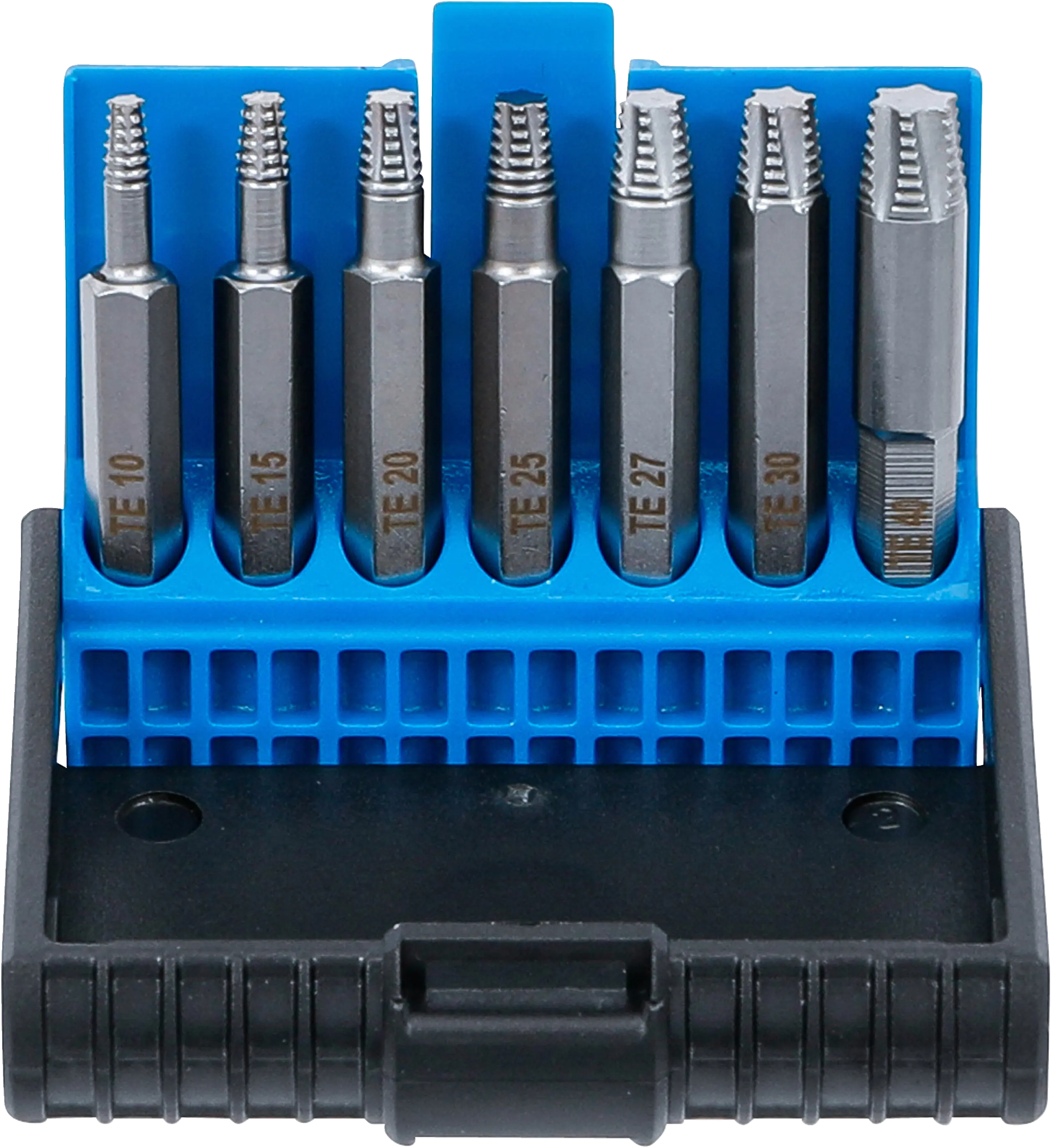 Jeu d'extracteurs de vis | pour profil T défectueux (pour Torx) T10 - T40 | 7 pièces