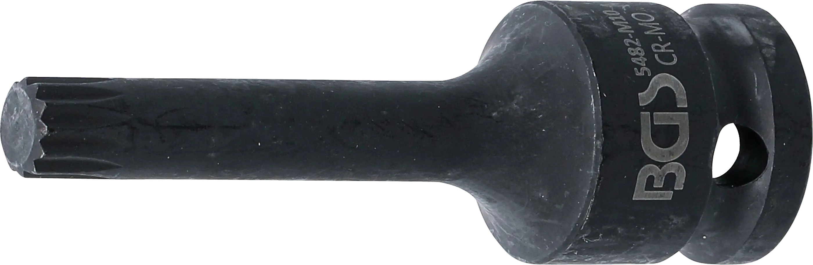 Douille à embouts à choc | longueur 75 mm | 12,5 mm (1/2") | denture multiple intérieure (pour XZN) M10