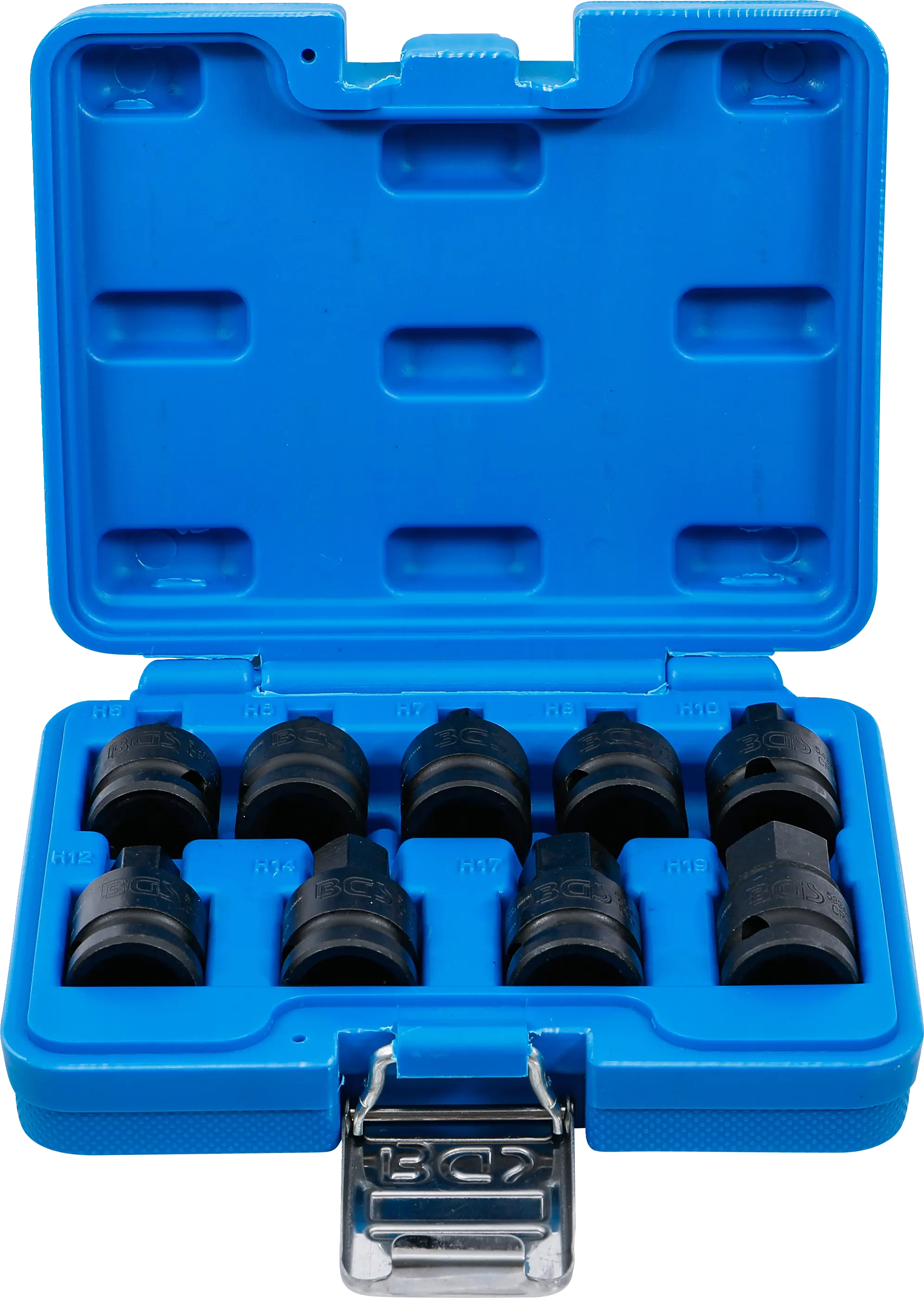 Jeu de douilles à embouts à choc | 12,5 mm (1/2") | six pans intérieurs 5 - 19 mm | 9 pièces