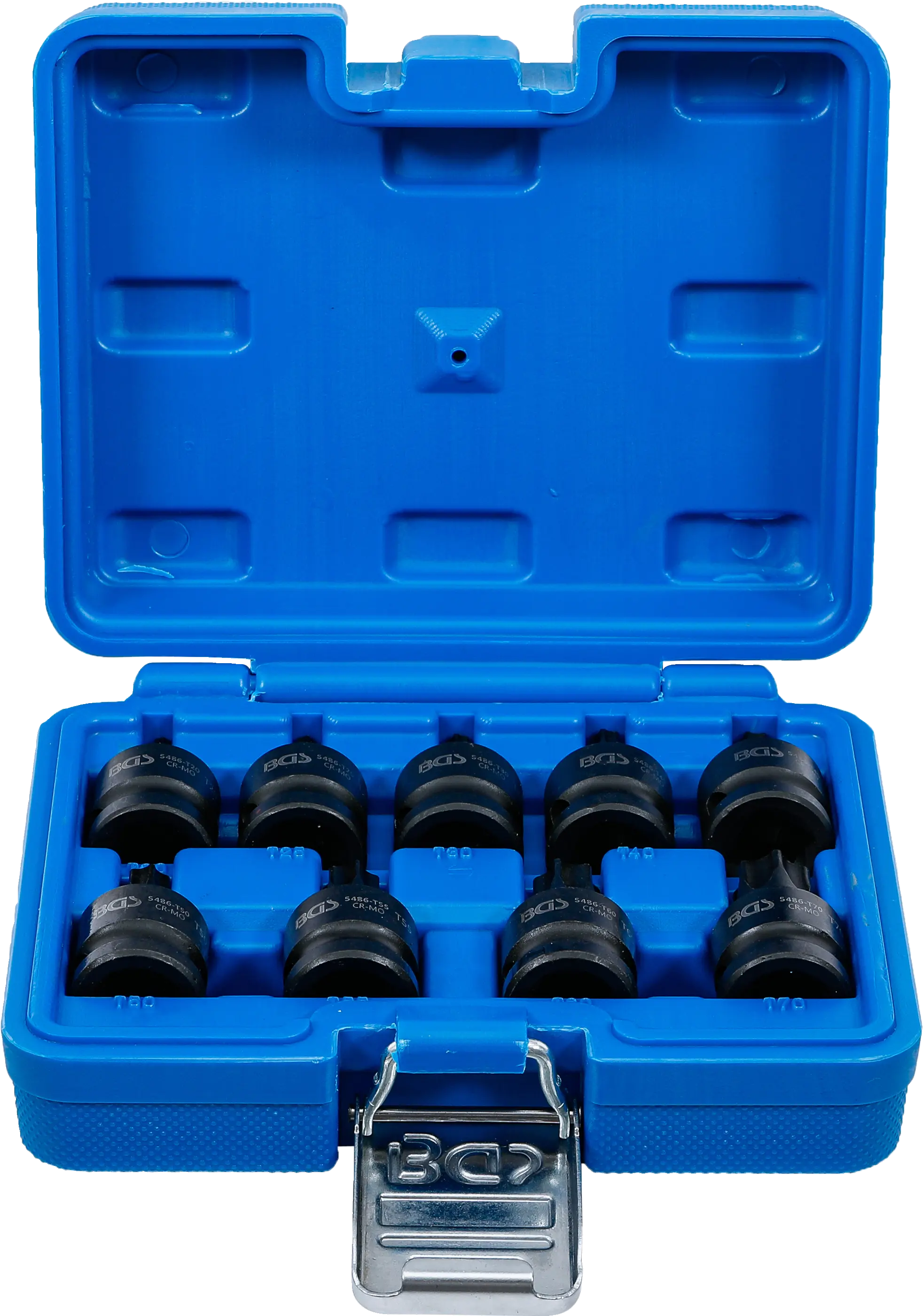 Douille à embouts à choc | 12,5 mm (1/2") | profil T (pour Torx) T20 - T70 | 9 pièces