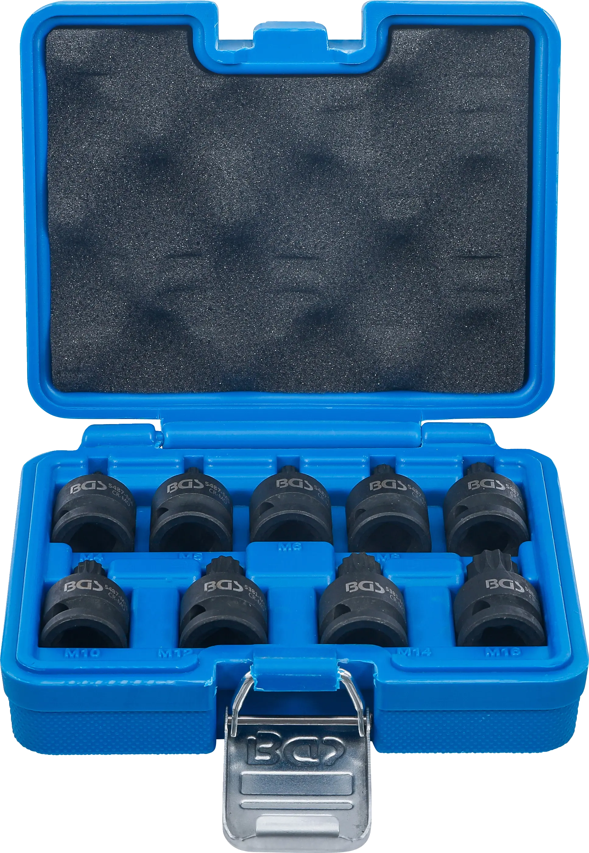 Douille à embouts à choc | 12,5 mm (1/2") | denture multiple intérieure (pour XZN) M4 - M16 | 9 pièces