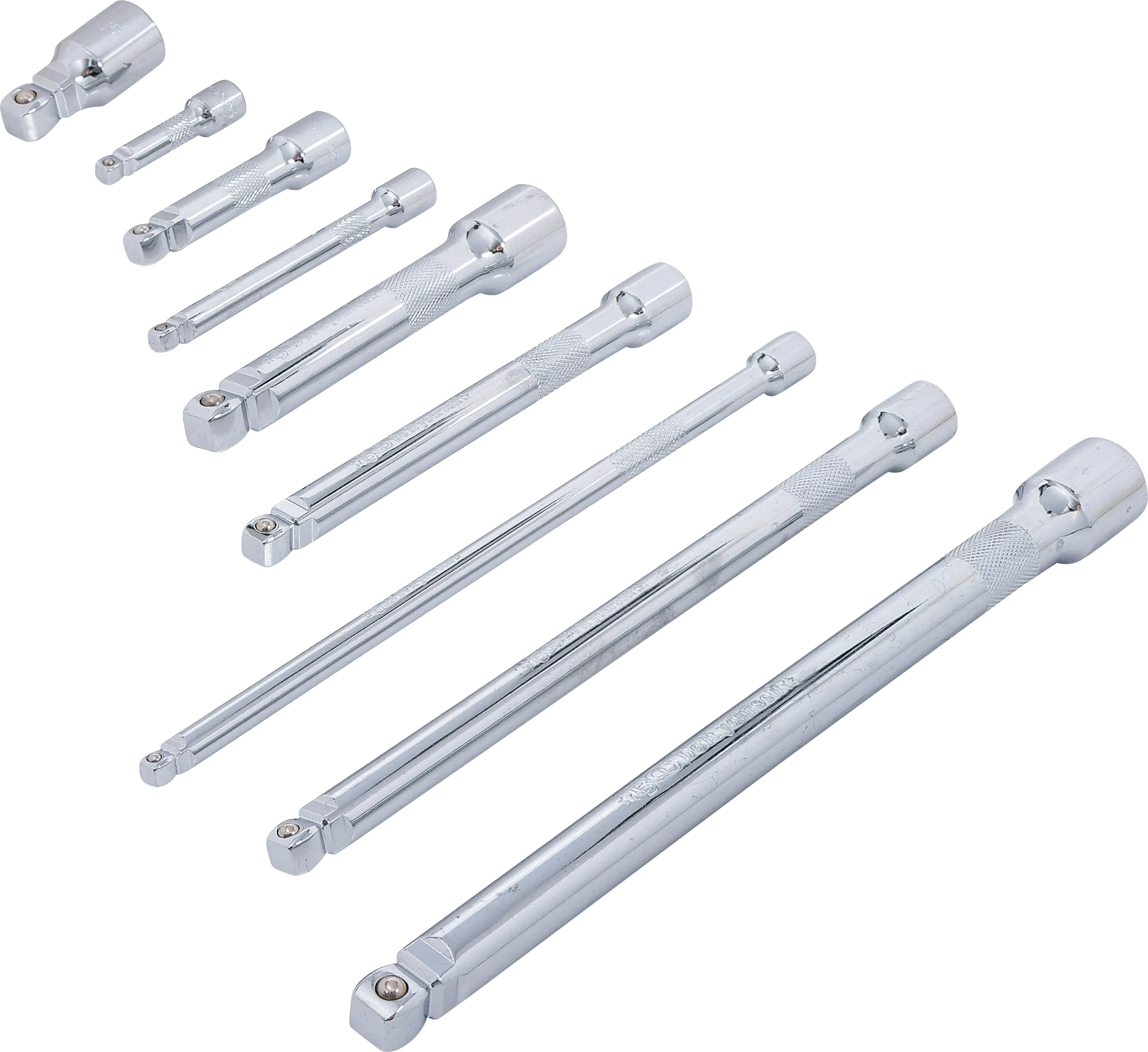 Jeu de rallonges basculants | 6,3 mm (1/4") / 10 mm (3/8") / 12,5 mm (1/2") | 9 pièces