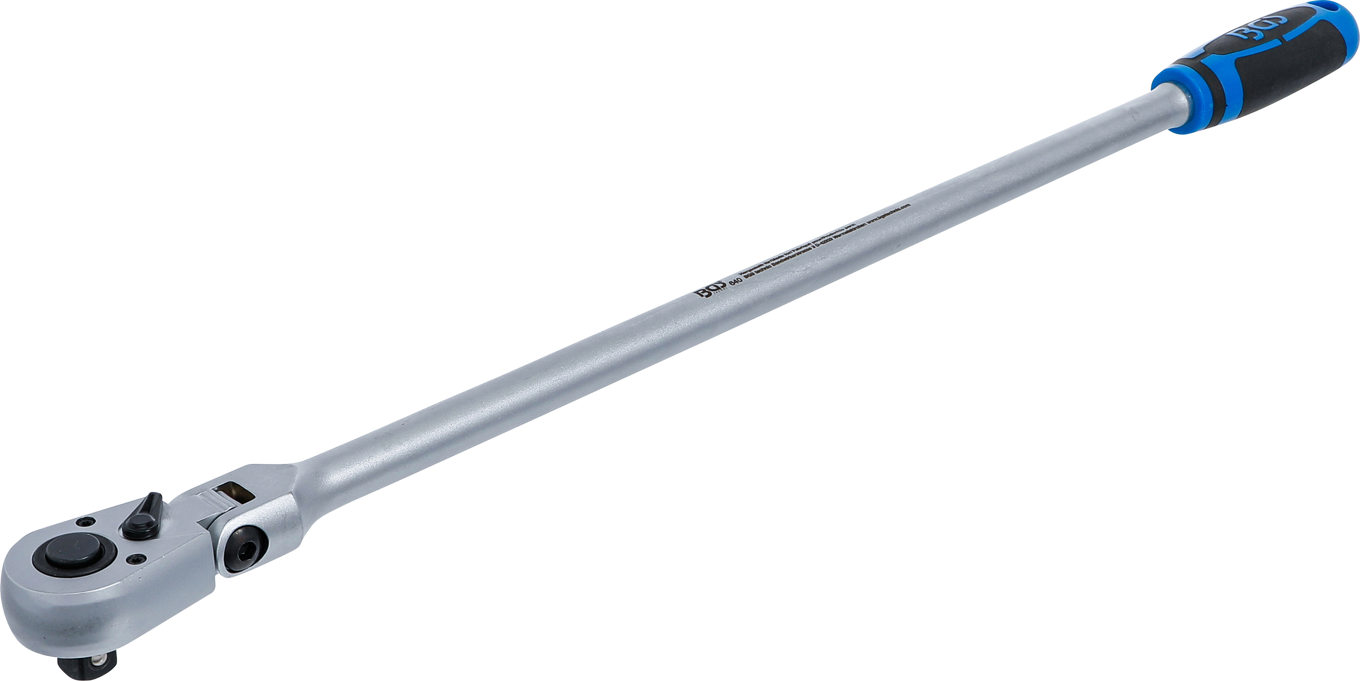 BGS technic, Cricchetto reversibile testa snodata, extra lunghi, quadro  esterno 12,5 mm (1/2), 609 mm