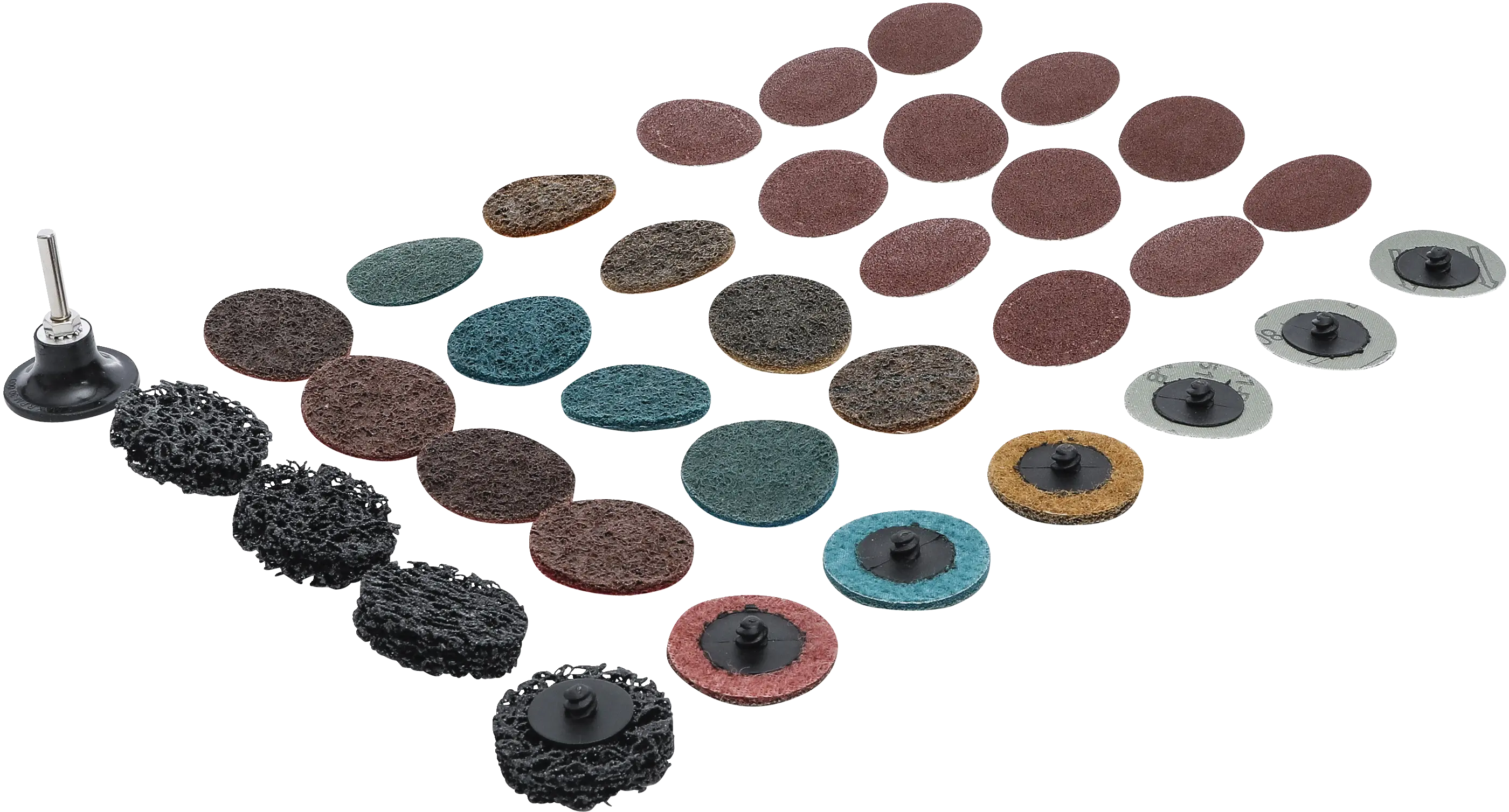 Jeu de disques/plateaux abrasifs | Ø 50 mm | 35 pièces