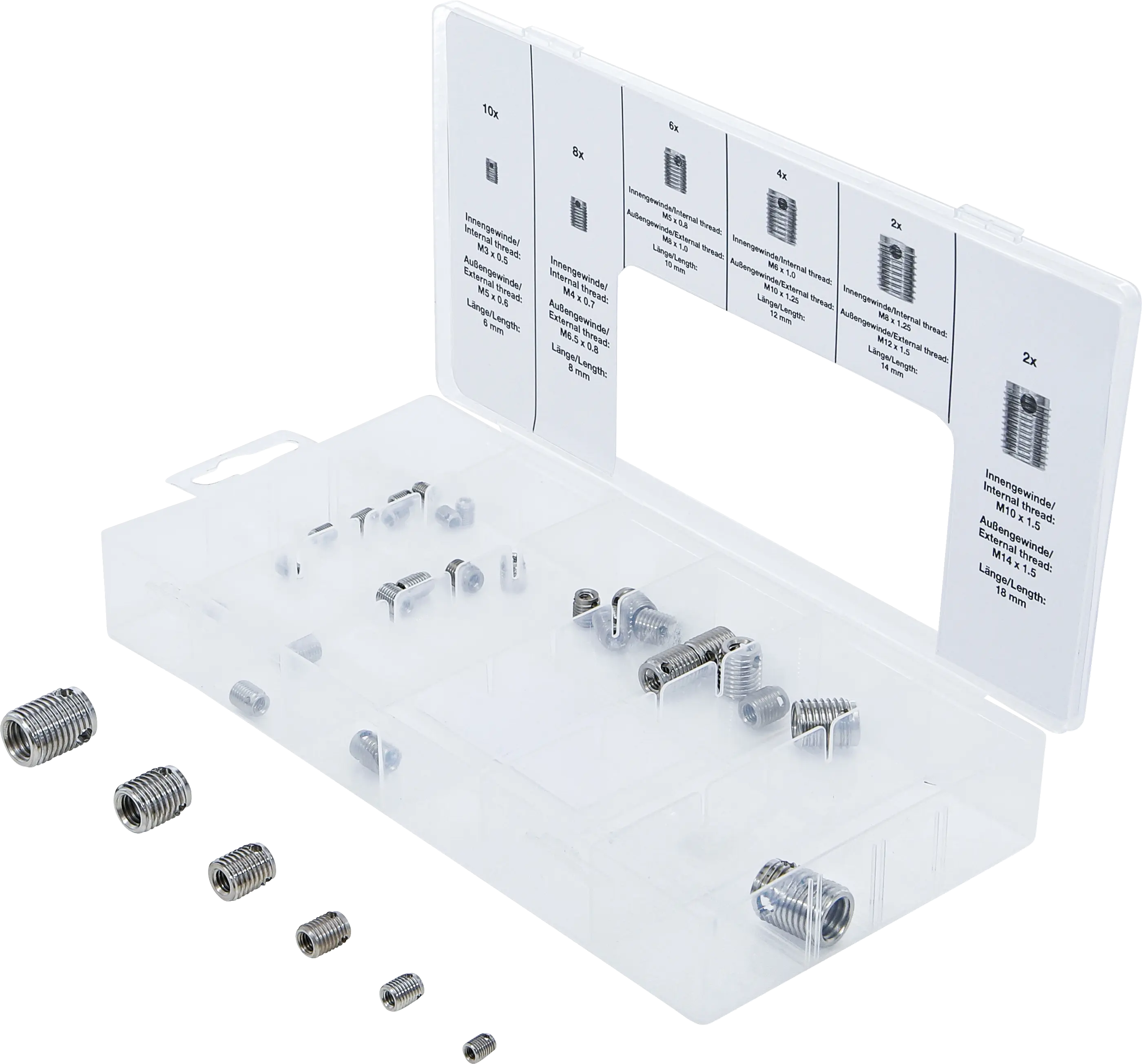 Assortiment de tarauds | autocoupants | 32 pièces
