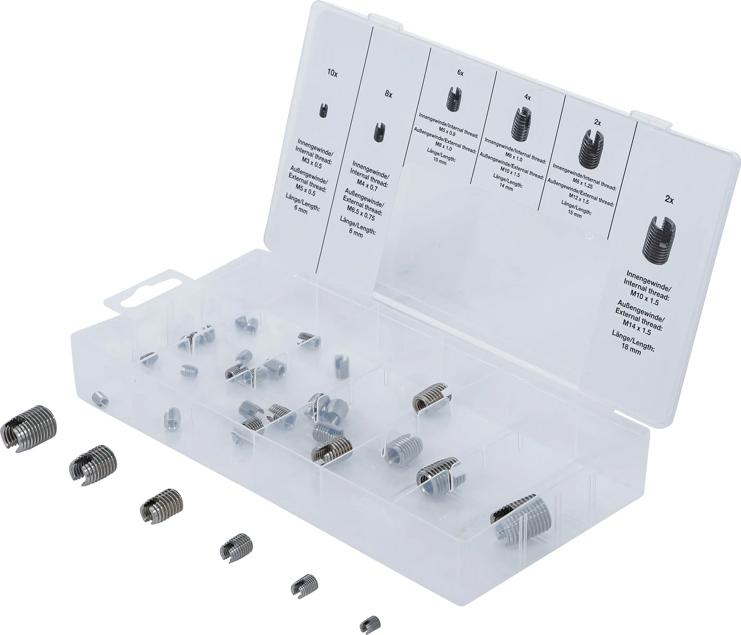Assortiment de tarauds | autocoupants | 32 pièces