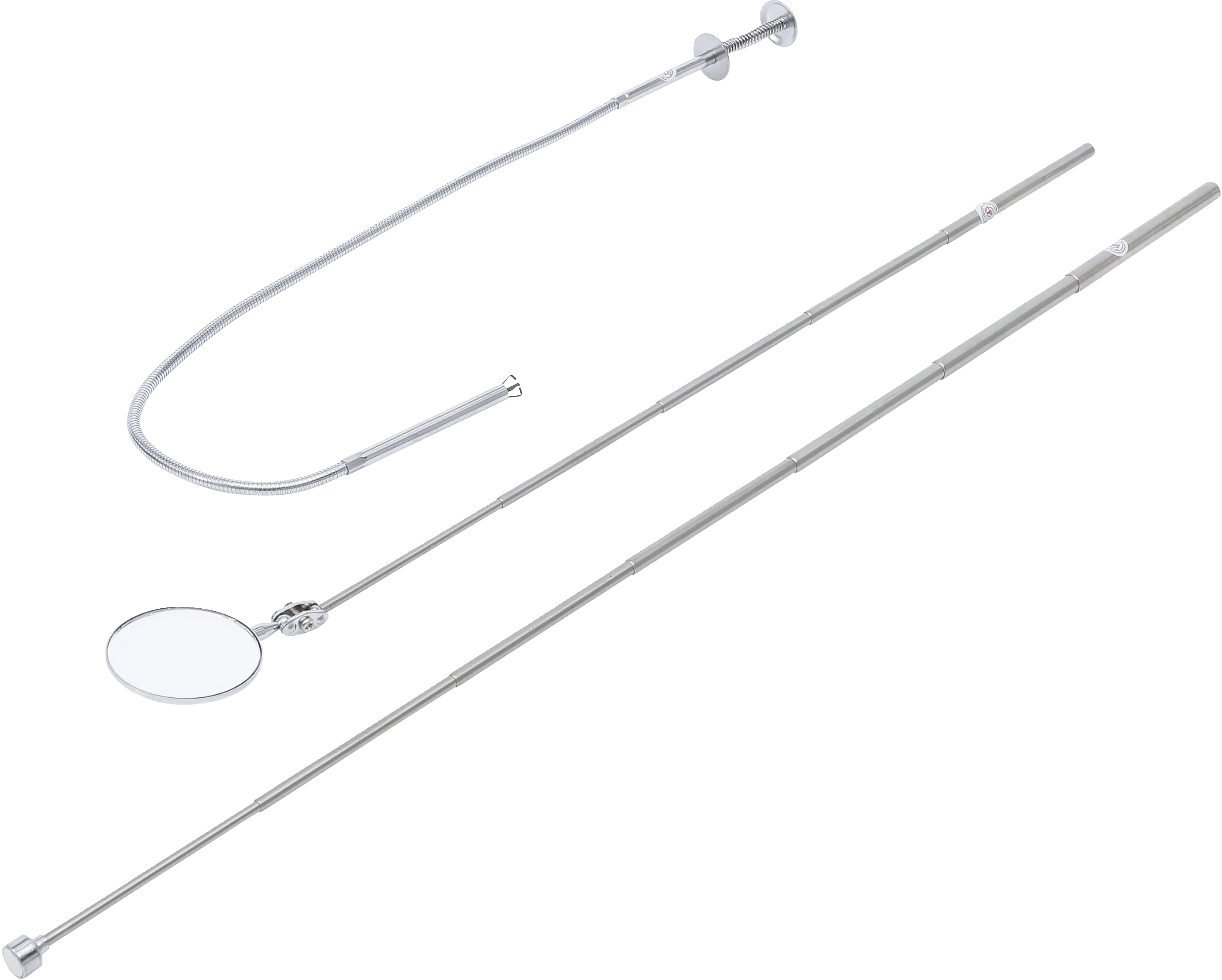 Jeu d’aimant de levage/pincette flexible et miroir d’inspection | 3 pièces