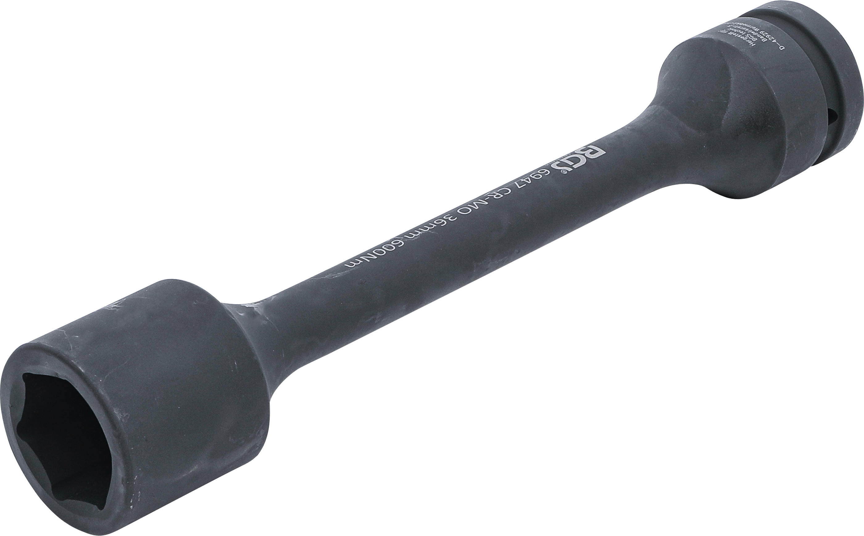 Torsions-Kraft-Steckschlüssel-Einsatz Sechskant | Antrieb Innenvierkant 25 mm (1") | SW 36 mm | 600 Nm