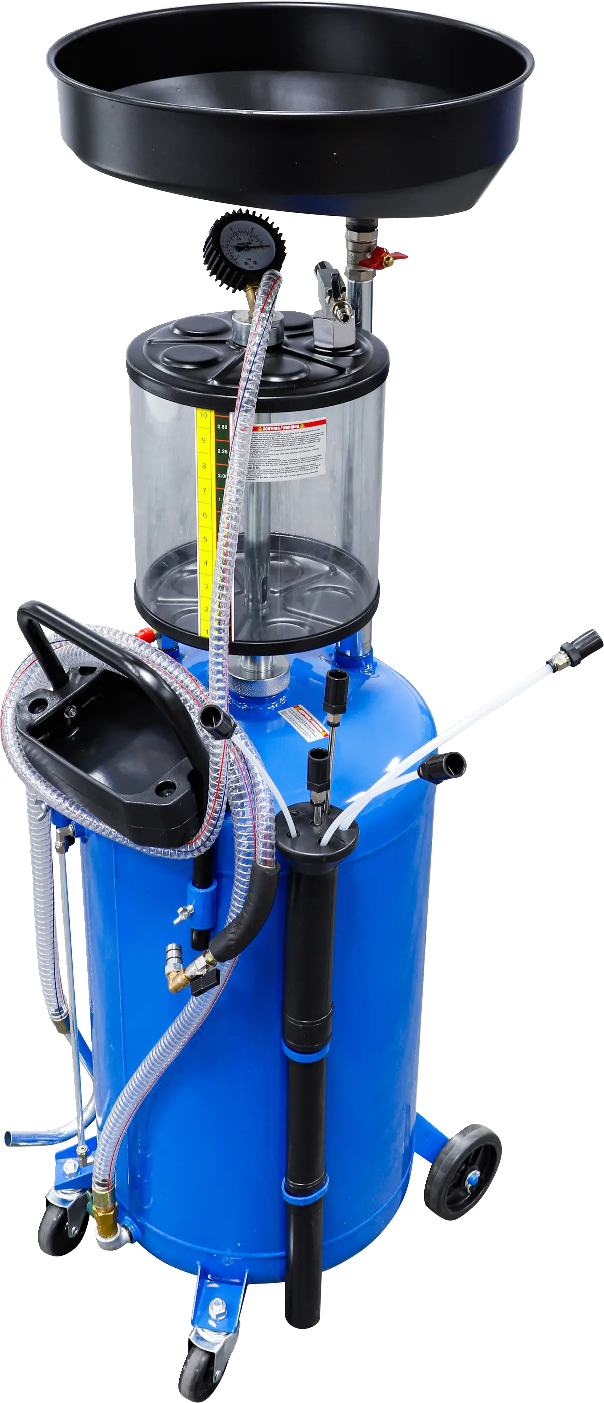 Vidangeur pneumatique d’huile avec récupérateur d’huile usée | 80 l