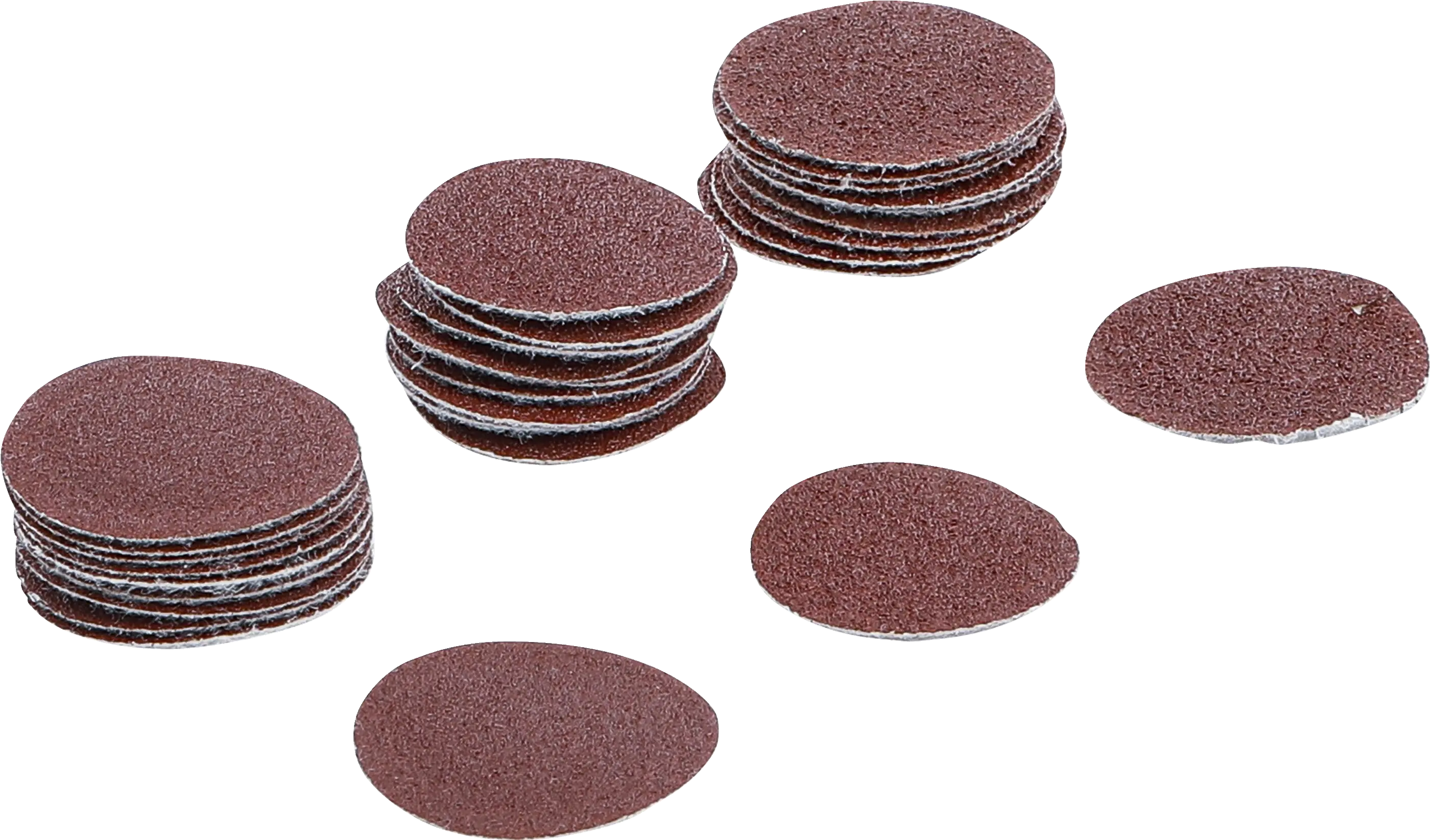 Jeu de feuilles abrasives pour ponçeuse excentrée | Ø 30 mm | Cal. 60 - 80 - 120 | 30 pièces