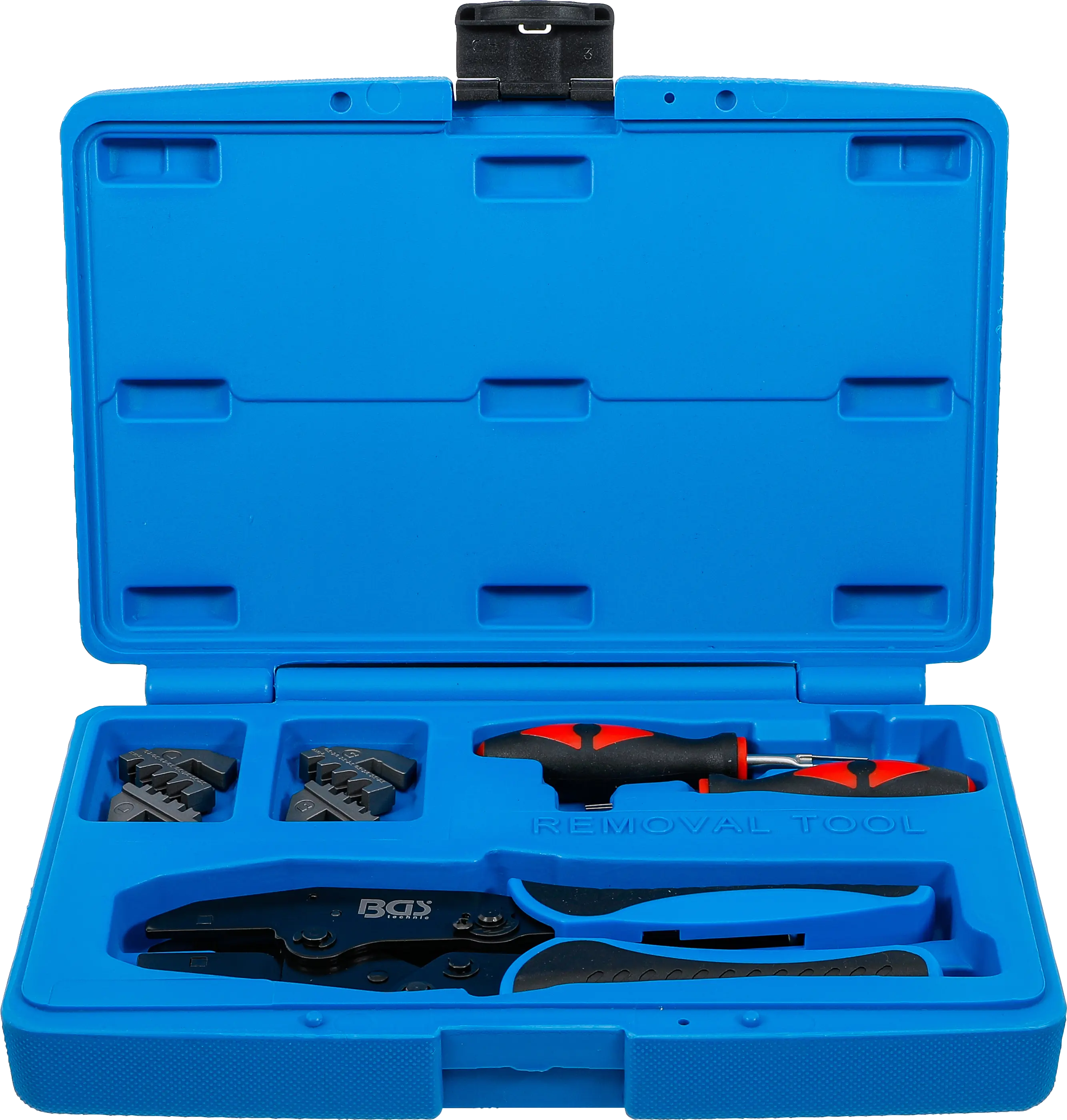 Jeu de pinces à sertir et d’outils de déverrouillage de fiches | avec 2 paires de mâchoires