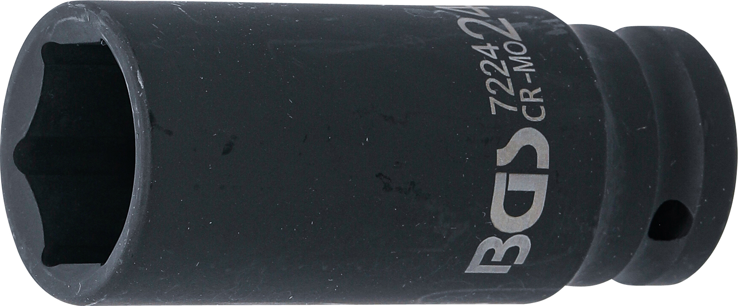 Kraft-Steckschlüssel-Einsatz Sechskant, tief | Antrieb Innenvierkant 12,5 mm (1/2") | SW 24 mm