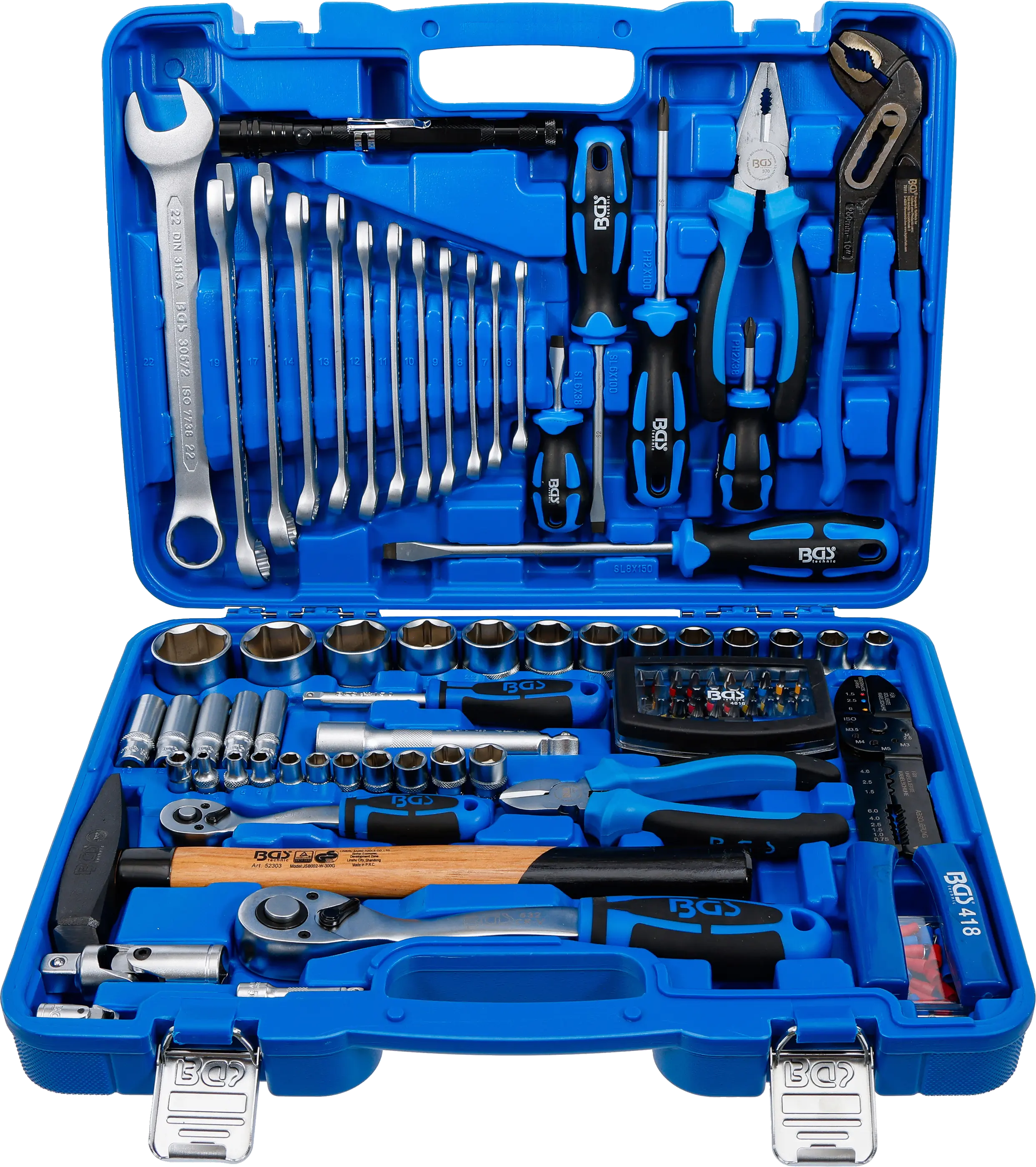 Caisse à outils pour clés à douilles | 117 pièces
