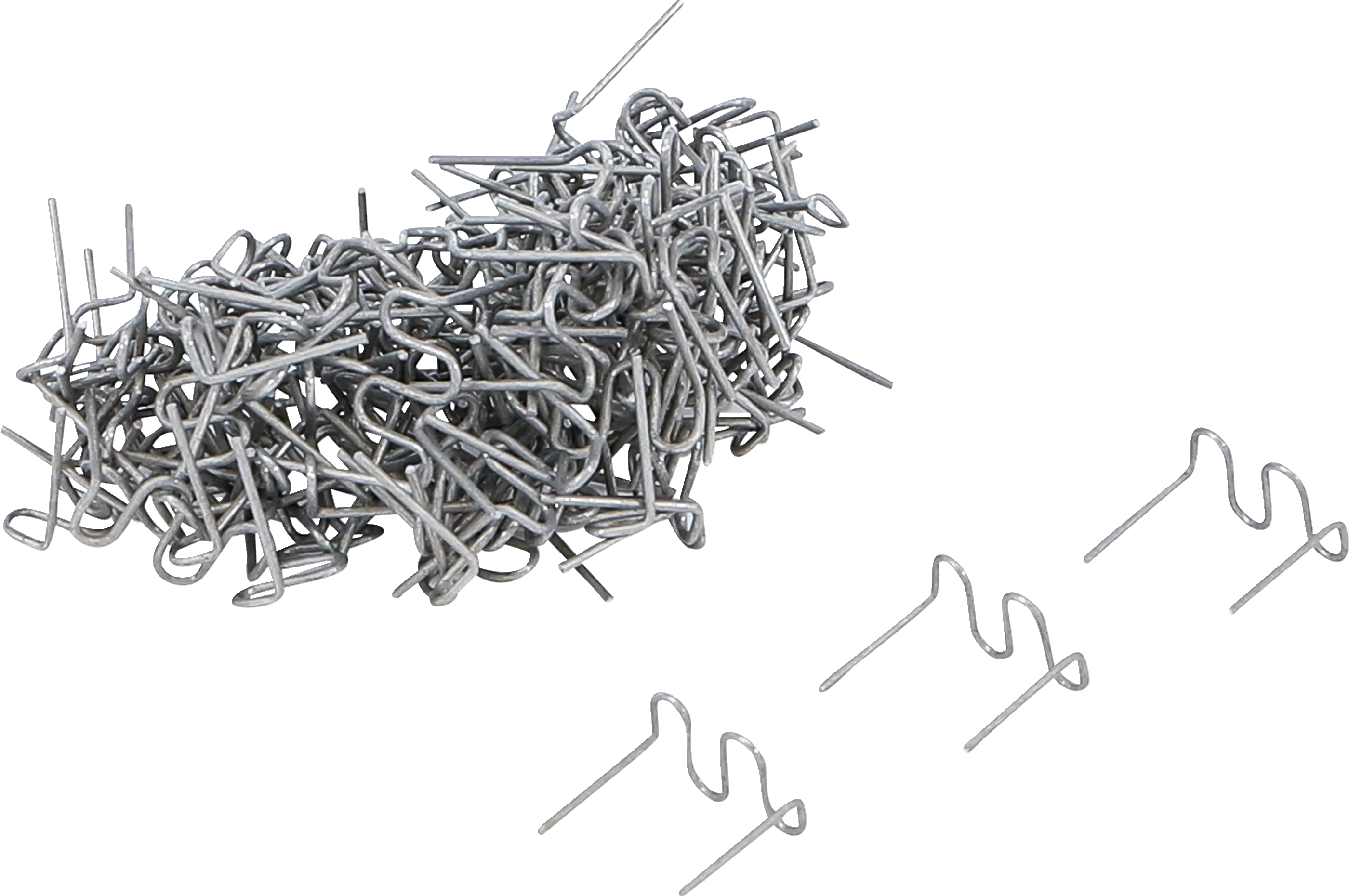 Jeu d’agrafes de réparation | forme ondulée | 0,8 mm | 100 pièces