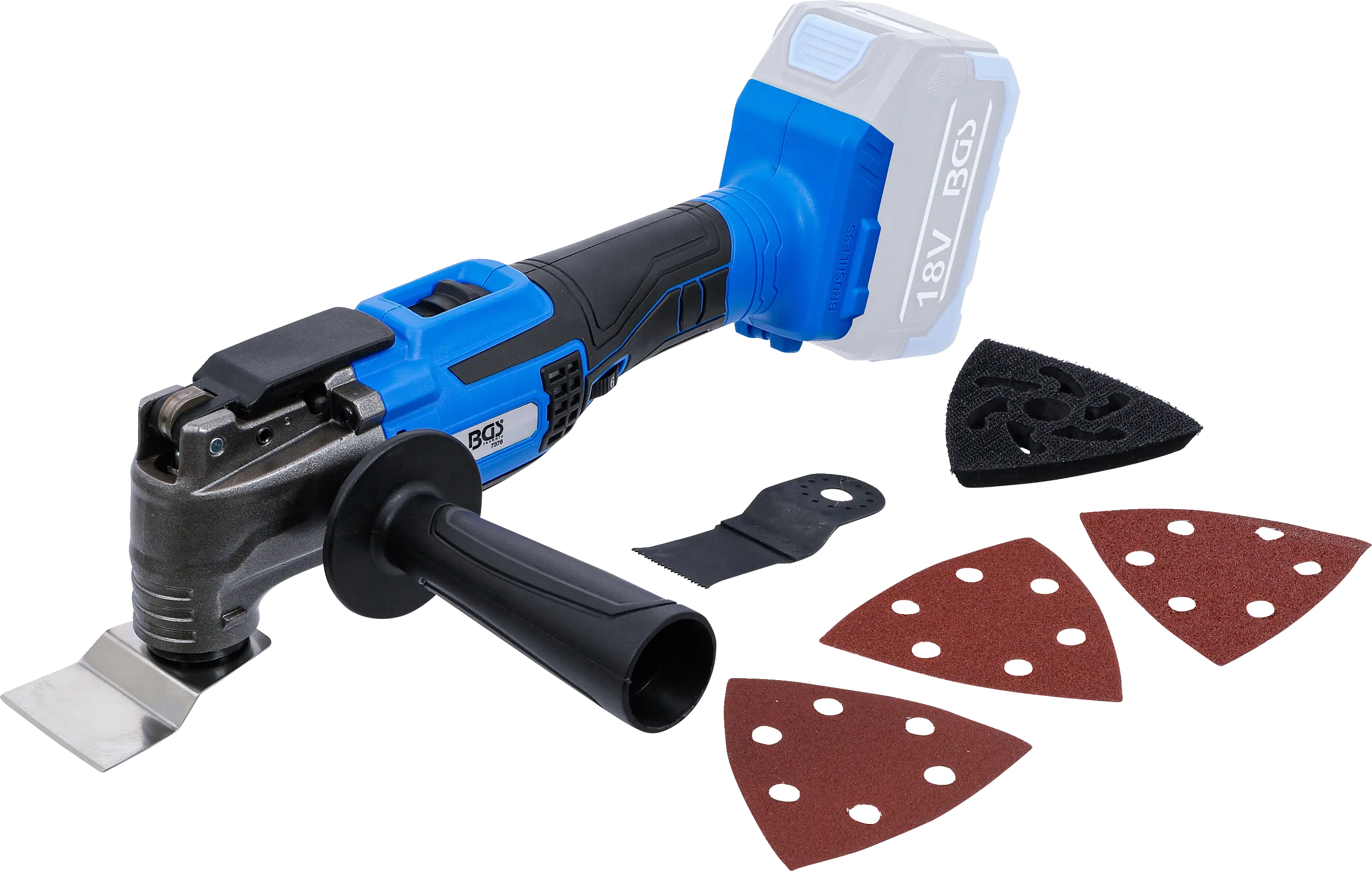 Outil multifonctions sur batterie | sans balais | 18 V | sans batterie