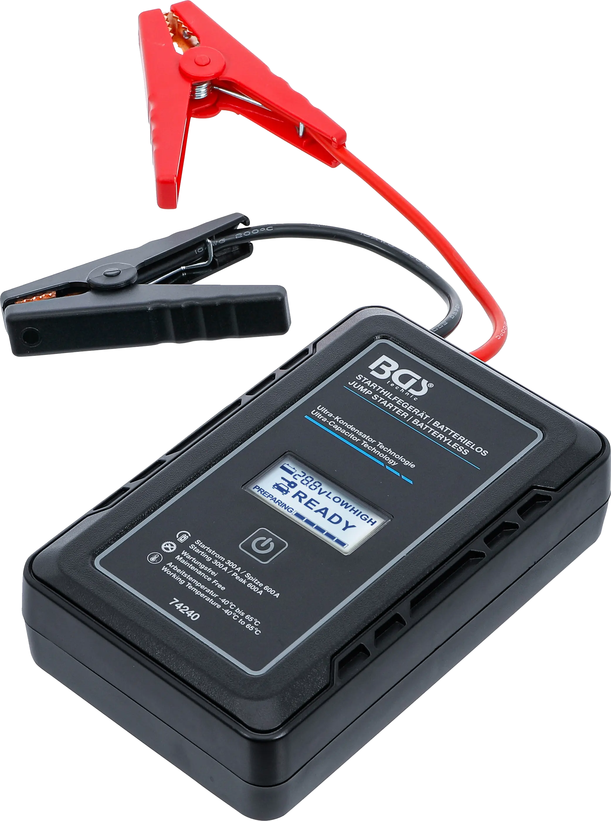 Aide au démarrage | sans batterie | avec technologie ultra-condensateur | 12 V / 300 A / 600 A