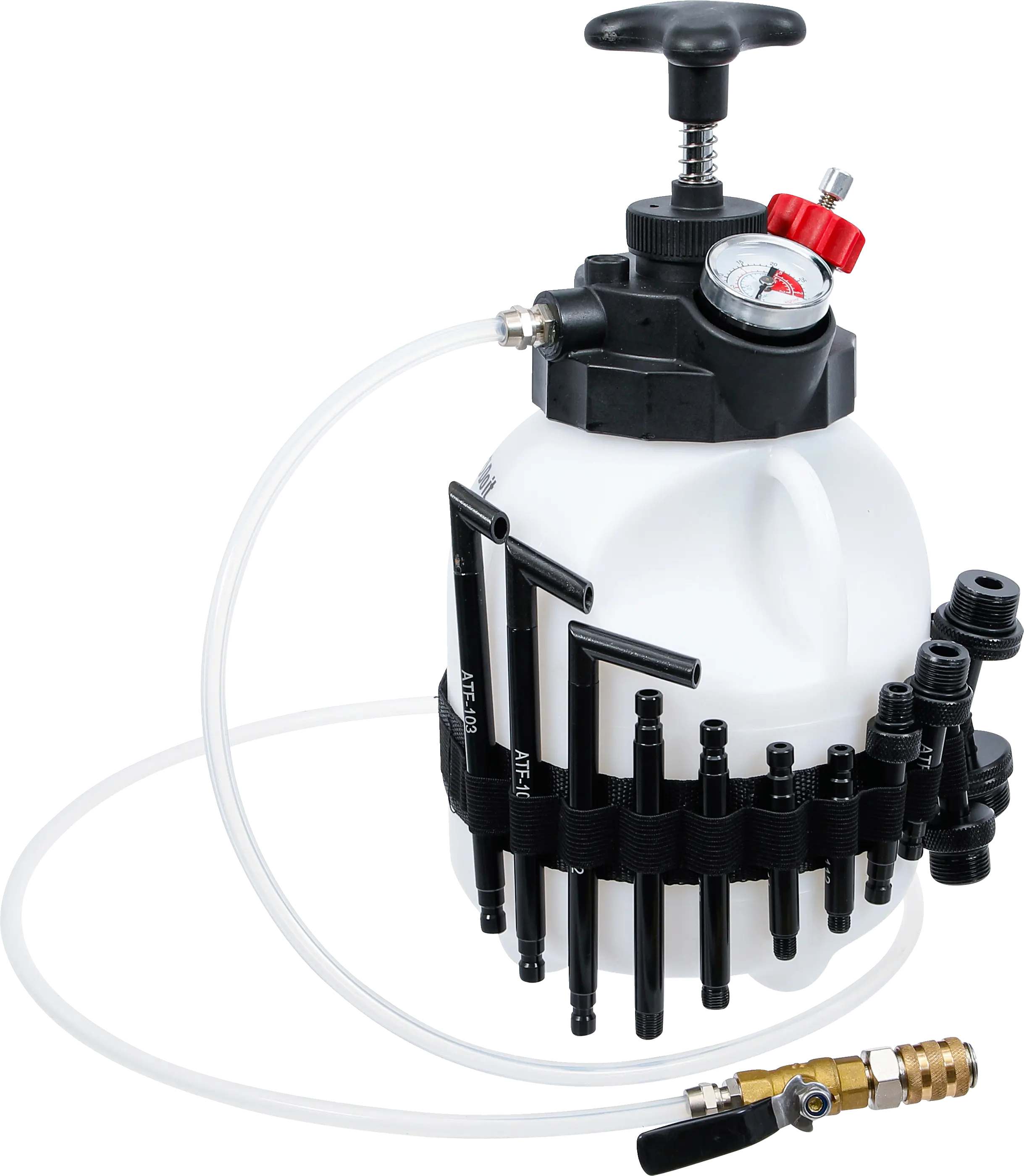 Appareil de remplissage de boite de vitesse avec pompe main | avec 12 adaptateurs | 3 l
