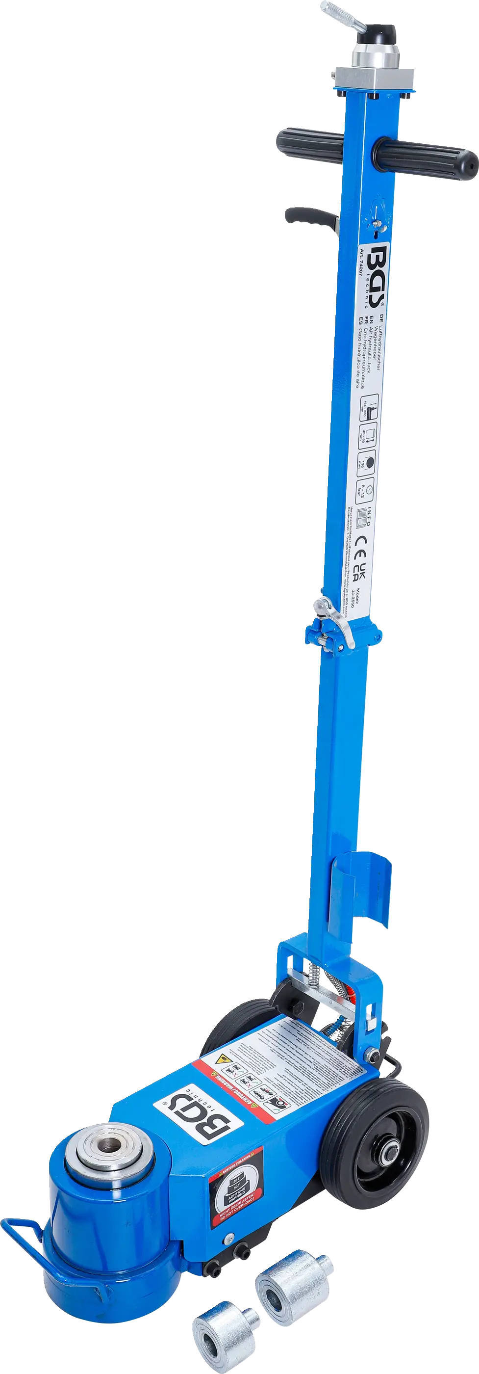 Cric | hydraulique-pneumatique | mobile | 25 / 50 t
