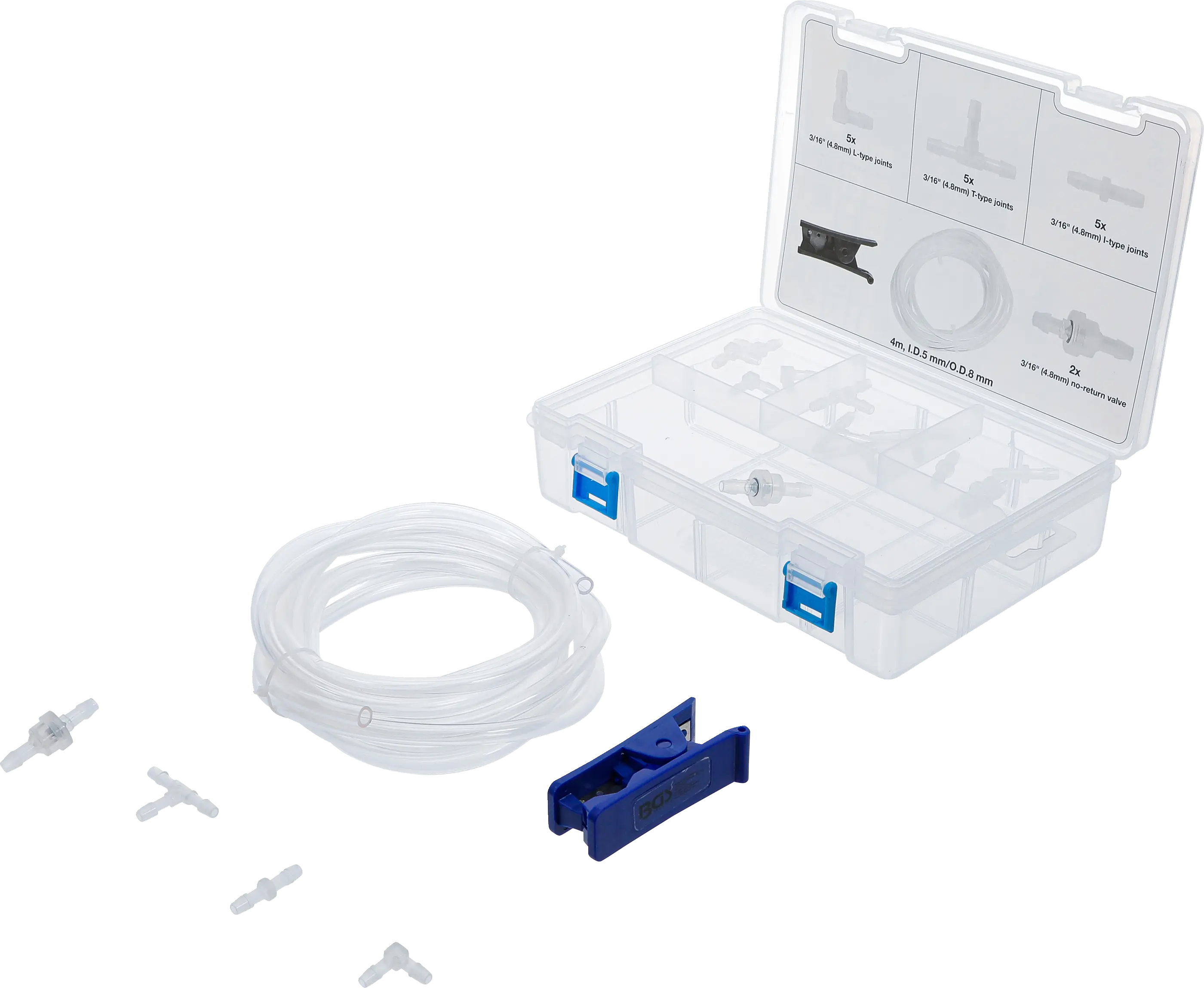Kit de réparation pour tuyau d’eau des essuie-glace | 19 pièces