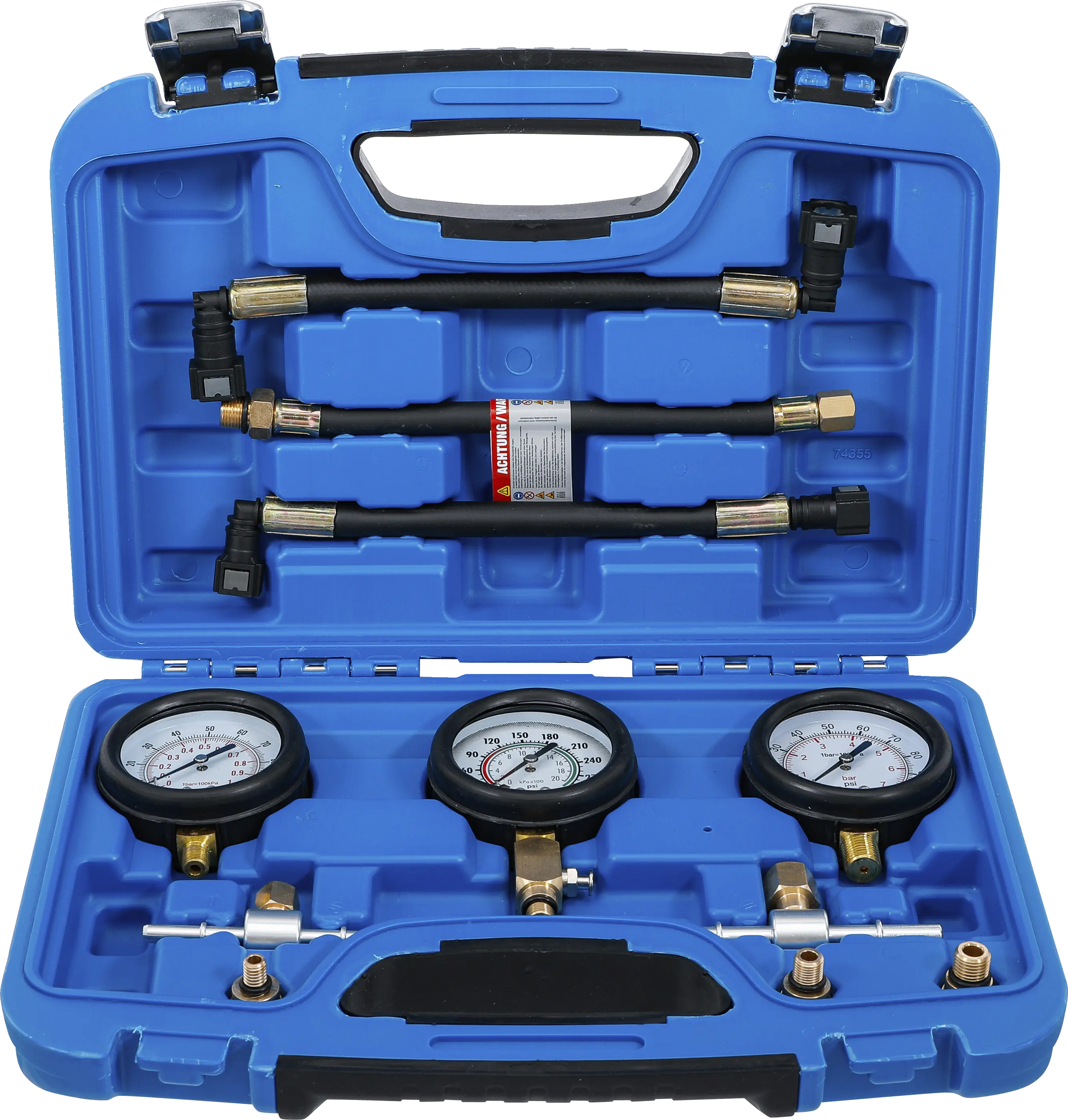 Jeu de testeurs de pression de carburant et de compression | pour motos | 11 pièces