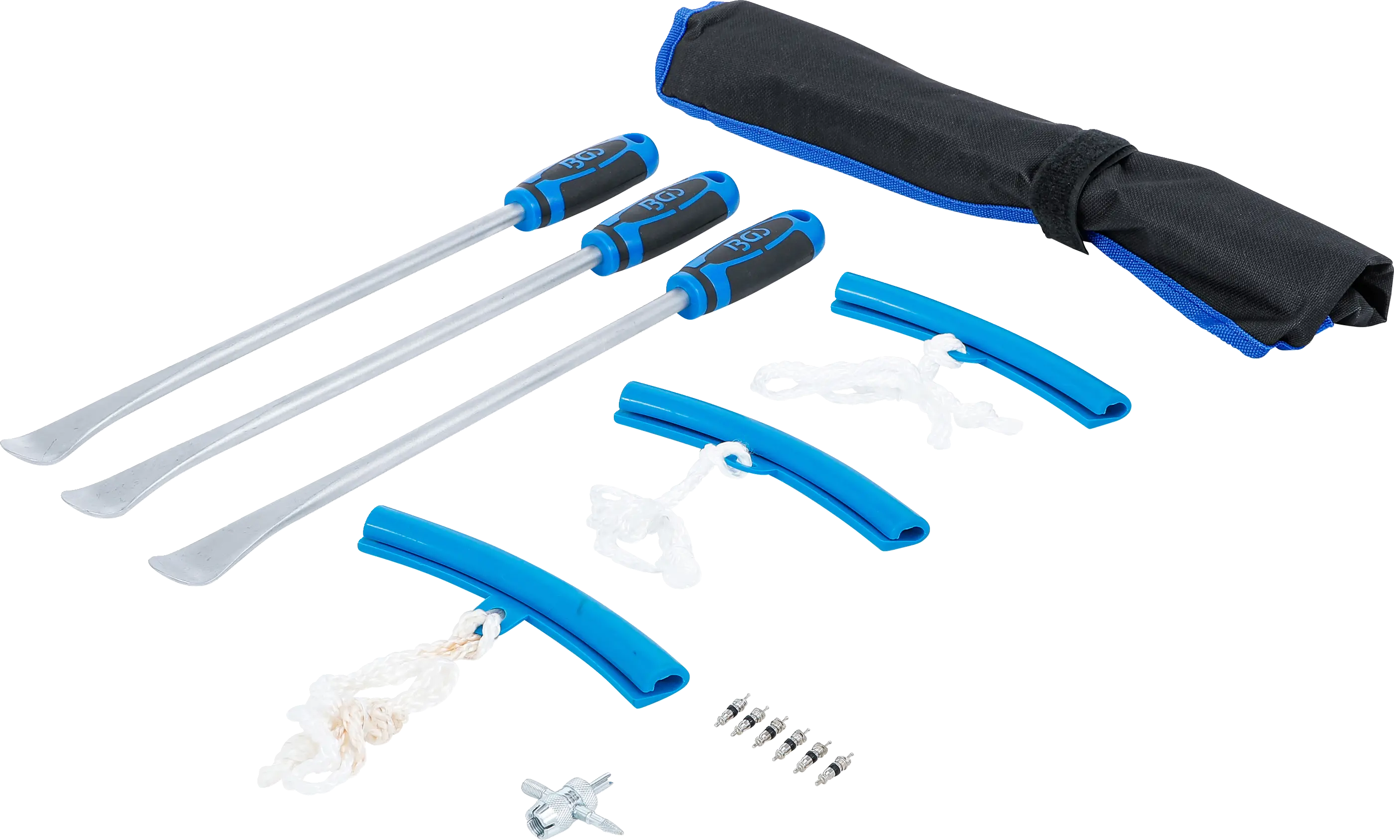 Jeu de démonte pneus et protections de jantes | pour motos | 13 pièces
