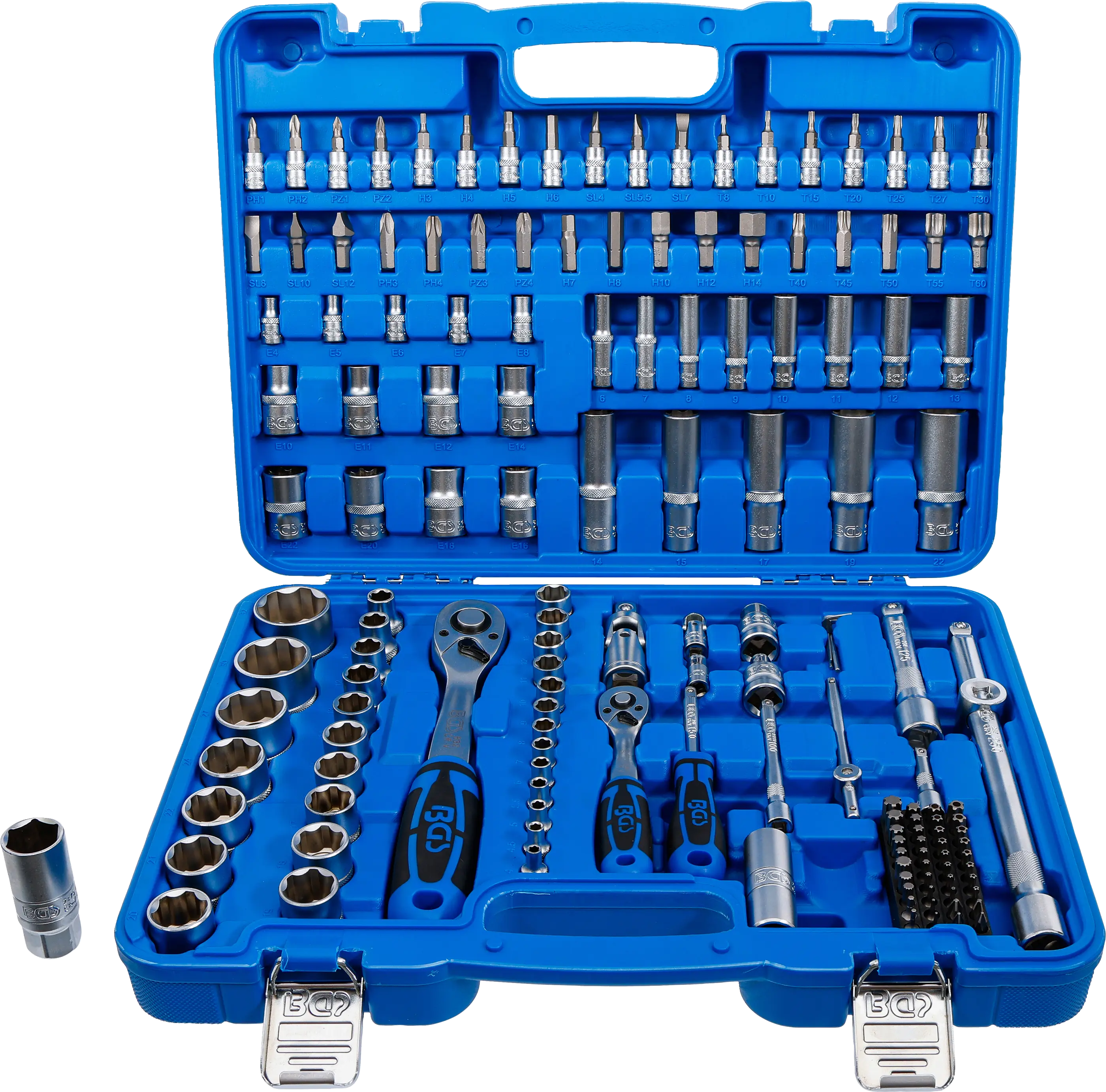 Coffret de Douilles à profil ondulé | 6,3 mm (1/4") / 12,5 mm (1/2") | 150 pièces