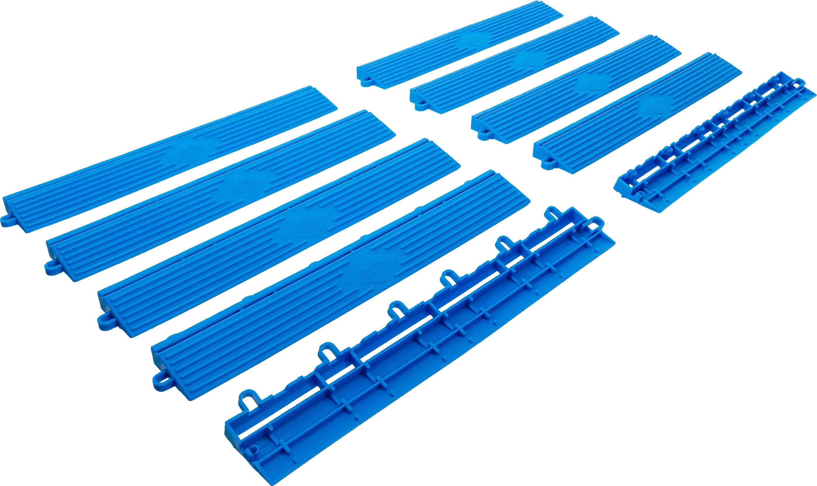 Jeu d’éléments de bord de carreaux en plastique | système de clic | 400 x 55 x 15 mm | 10 pcs.