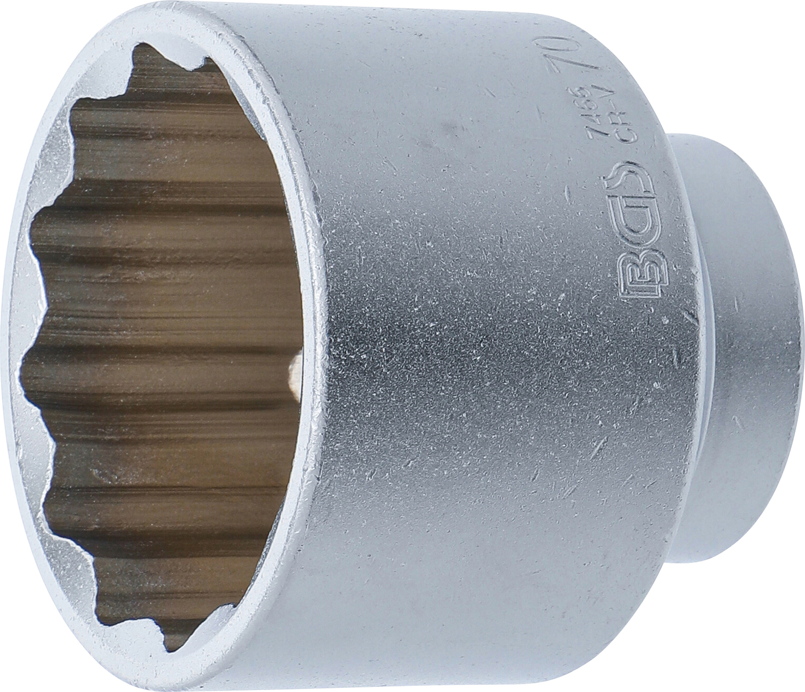 Steckschlüssel-Einsatz Zwölfkant | Antrieb Innenvierkant 20 mm (3/4") | SW 70 mm