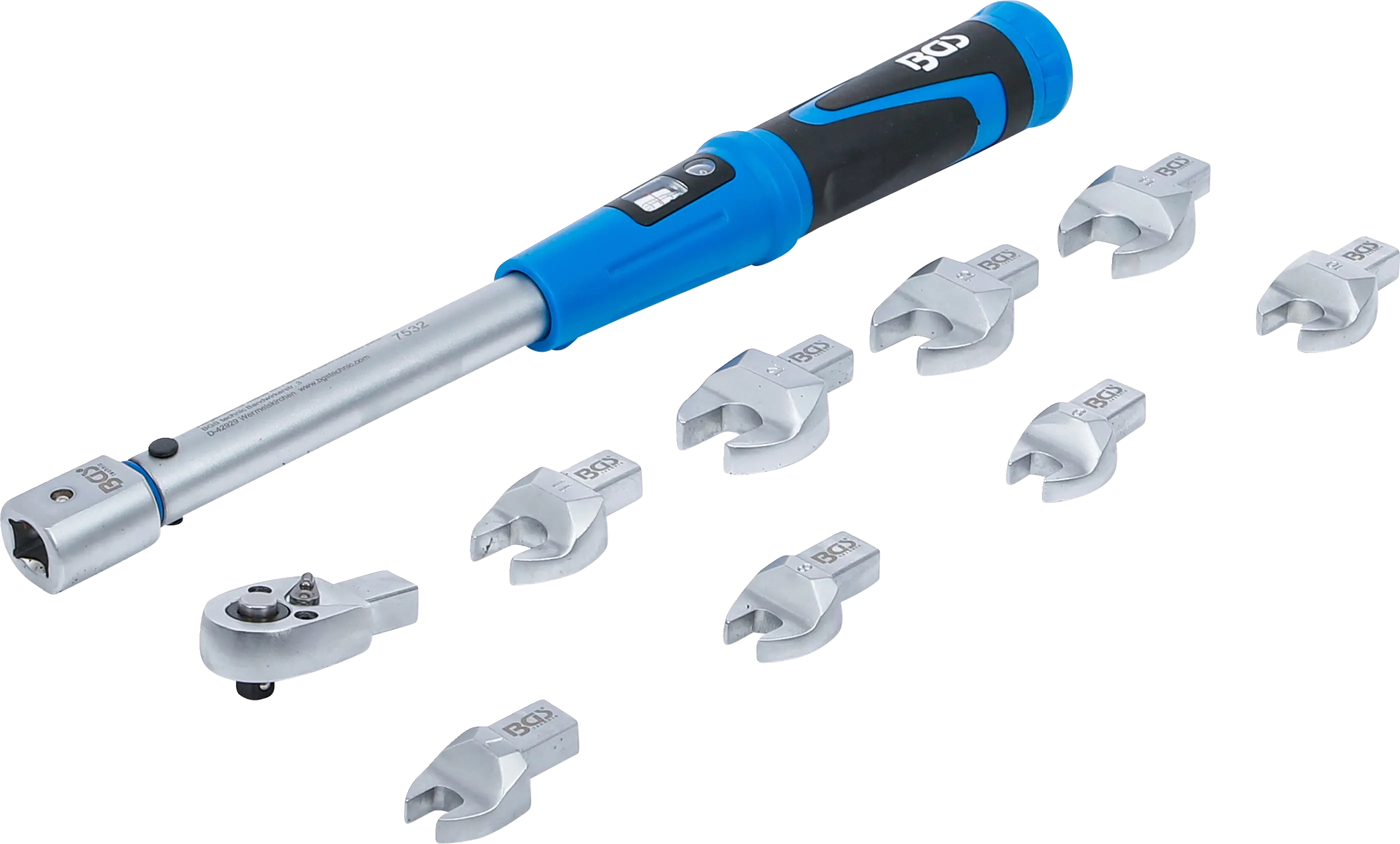 Jeu de clés dynamométriques | pour outils enfichables de 9 x 12 mm | 10 - 50 Nm | 10 pcs.