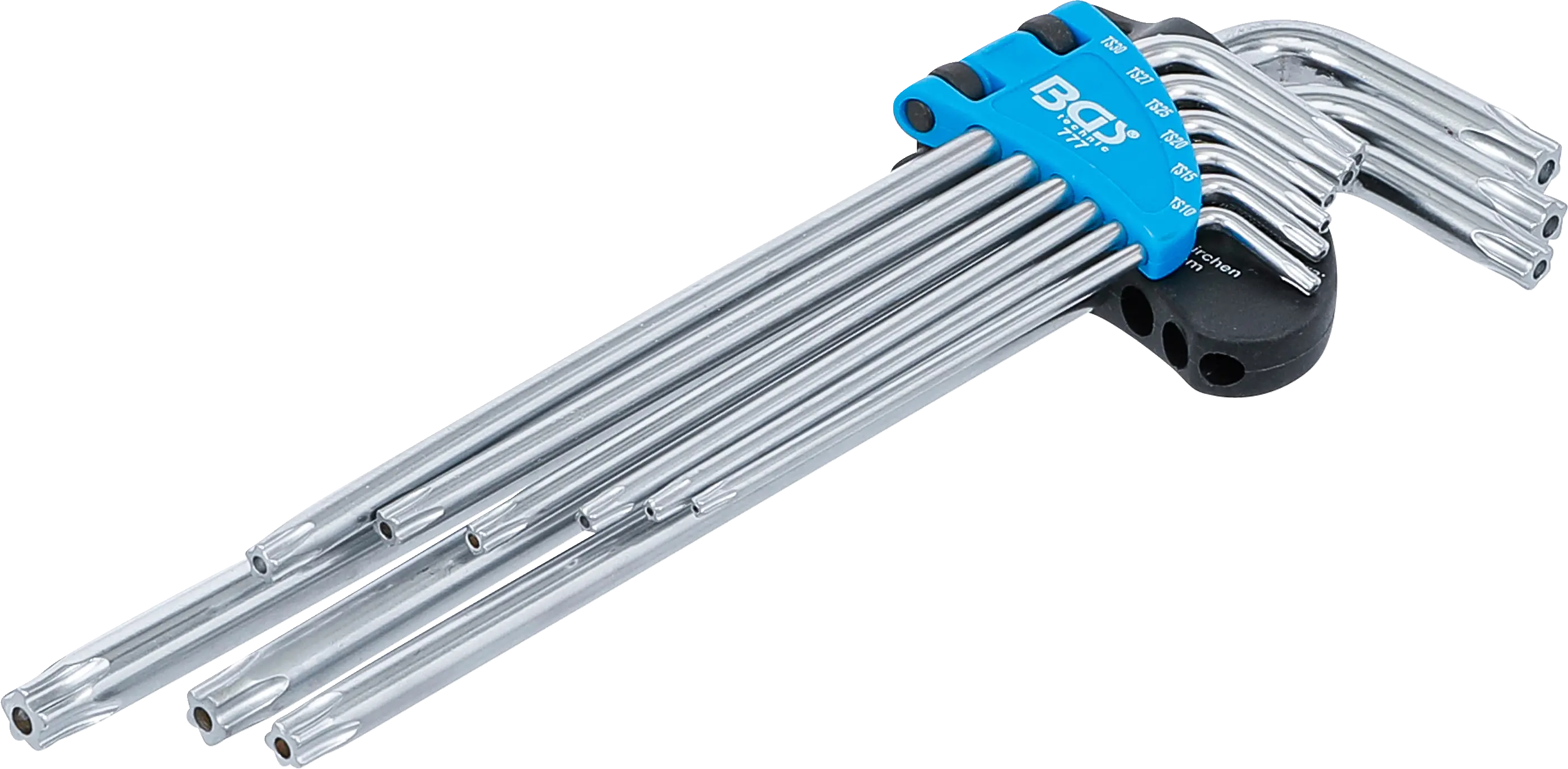 Jeu de clés allen | extra longues | Profil TS (pour Torx Plus) TS10 - TS50 | 9 pièces