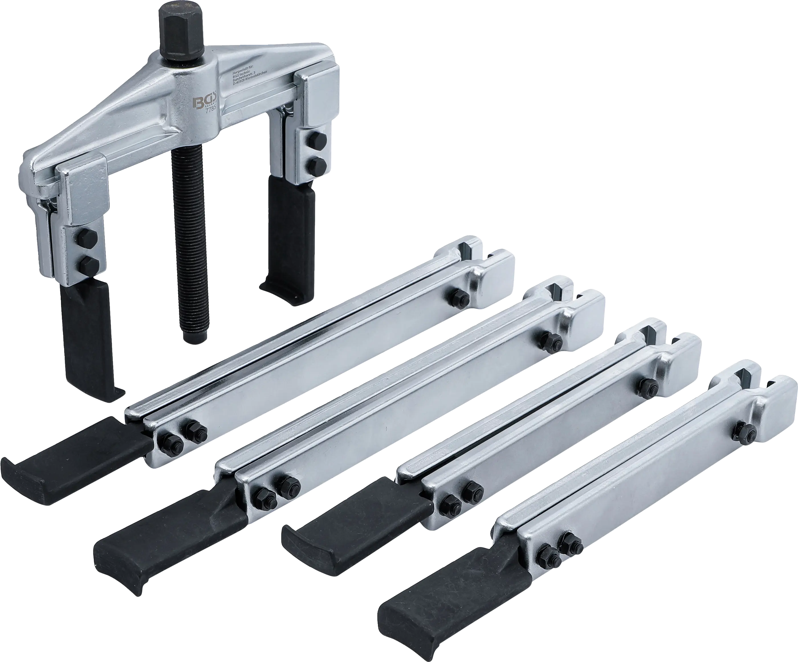 Jeu d'extracteurs 2 griffes | 35 - 130 mm | 7 pièces