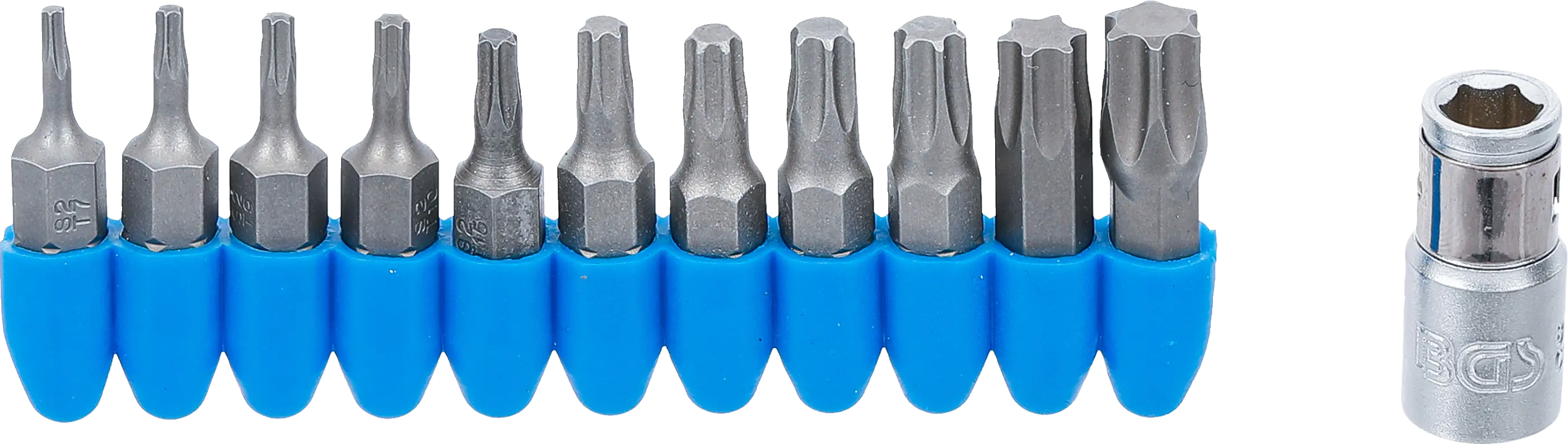 Jeu d’embouts | 6,3 mm (1/4") | profil T (pour Torx) | 11 pièces