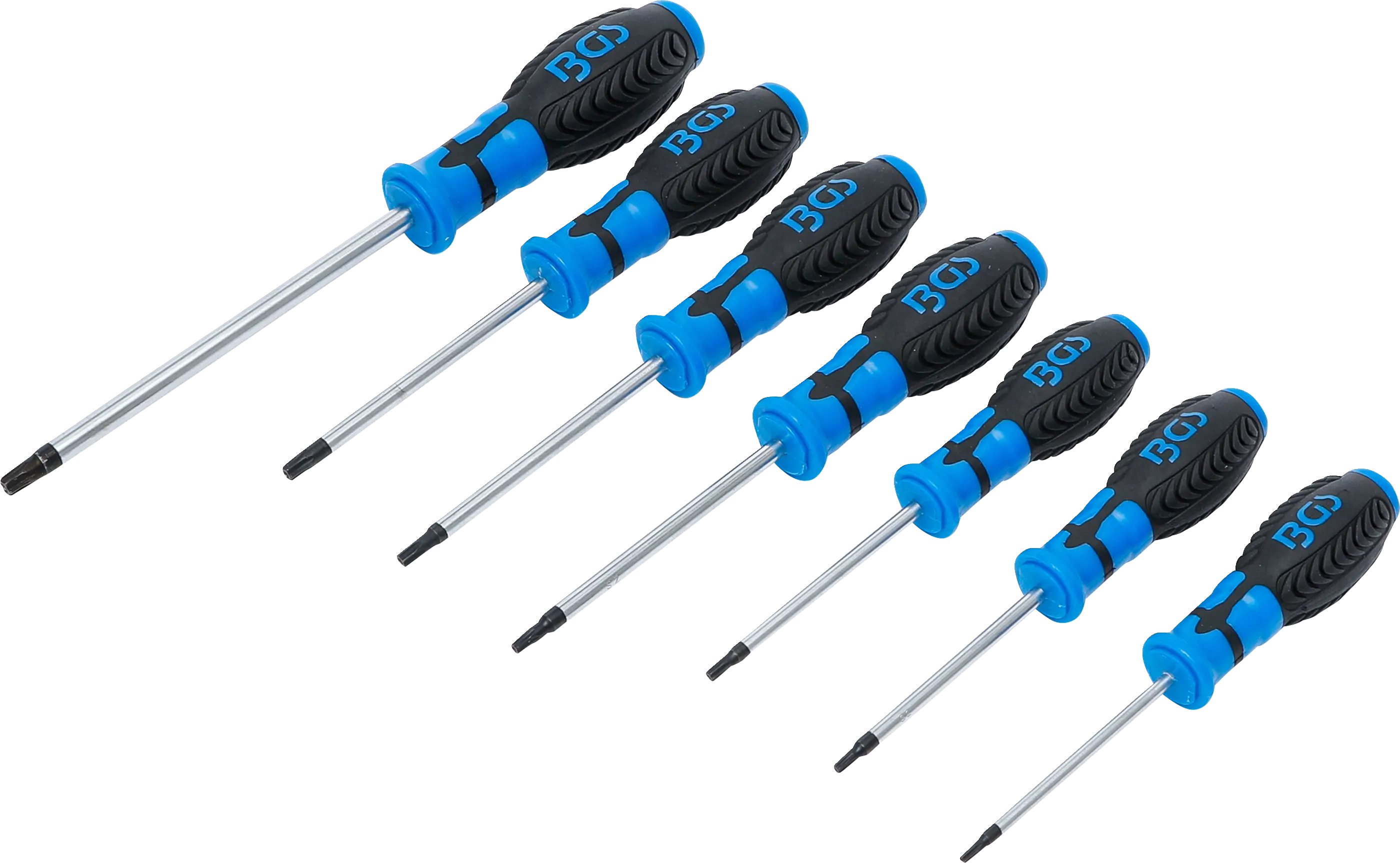 Jeu de tournevis | Profil T (pour Torx) avec perçage | T10 - T40 | 7 pièces