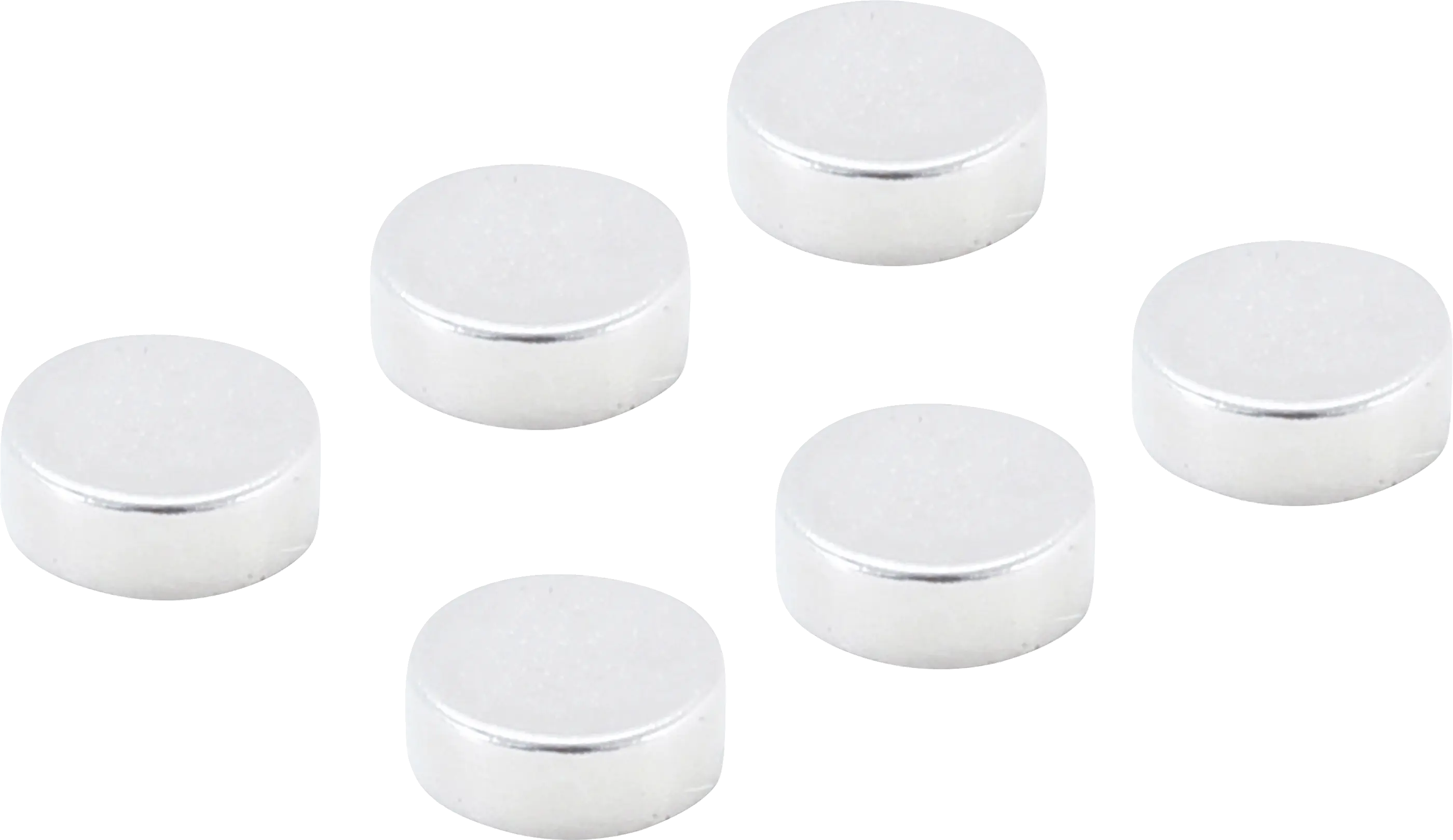 Jeu d’aimants | extrapuissants | Ø 8 mm | 6 pièces