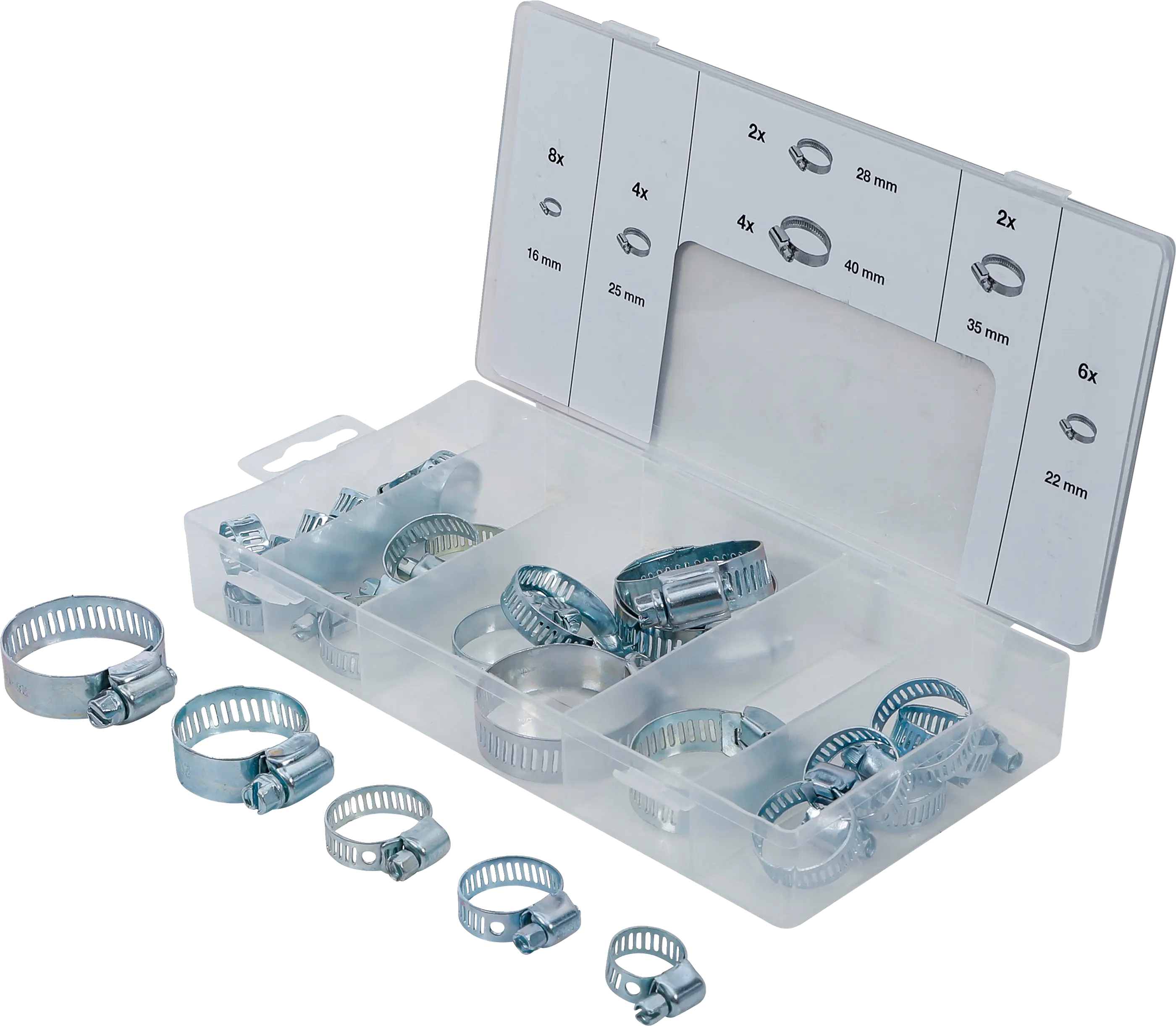 Assortiment de colliers | Ø 16 - 40 mm | 26 pièces