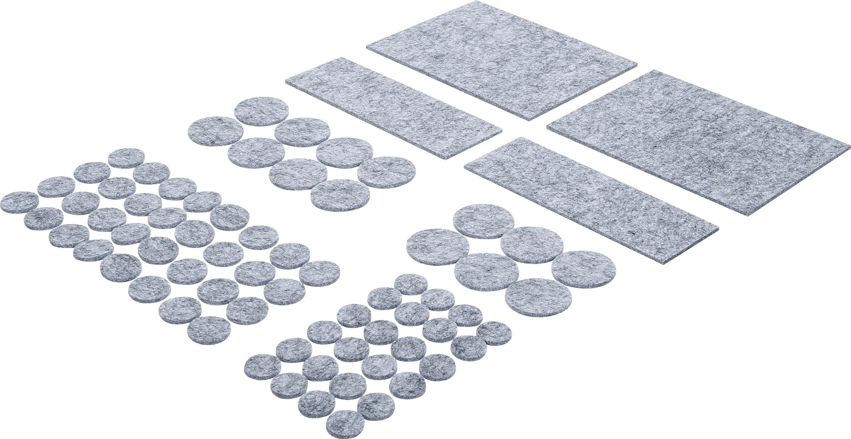 Jeu de protections antidérapants | gris tacheté | 80 pièces