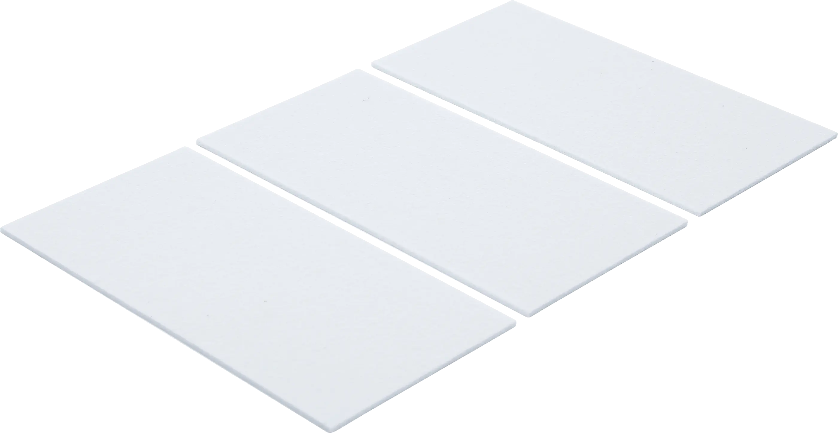 Patin en feutre | plaques | blanc | 100 x 200 mm | 3 pièces