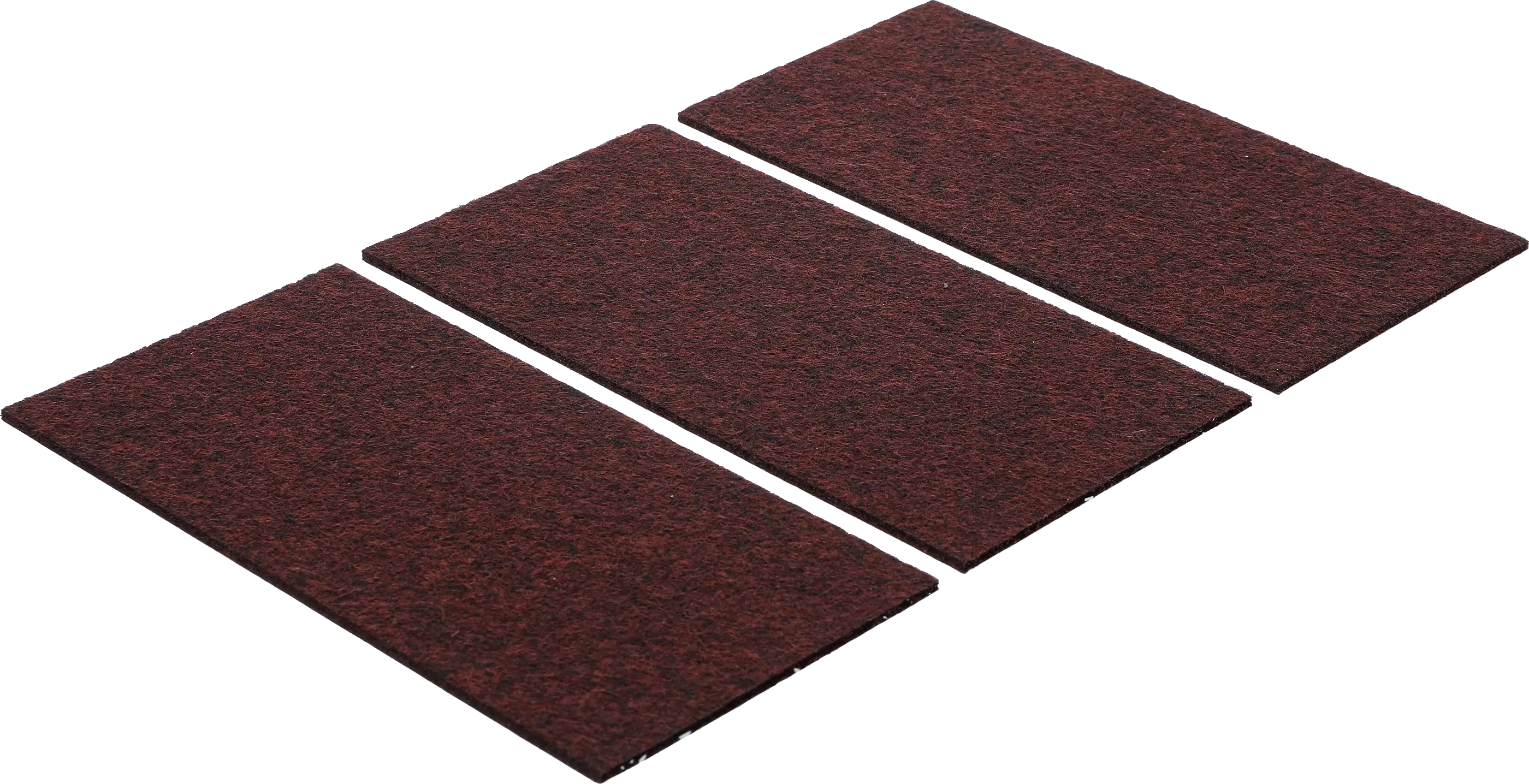 Patin en feutre | plaques | brun | 100 x 200 mm | 3 pièces