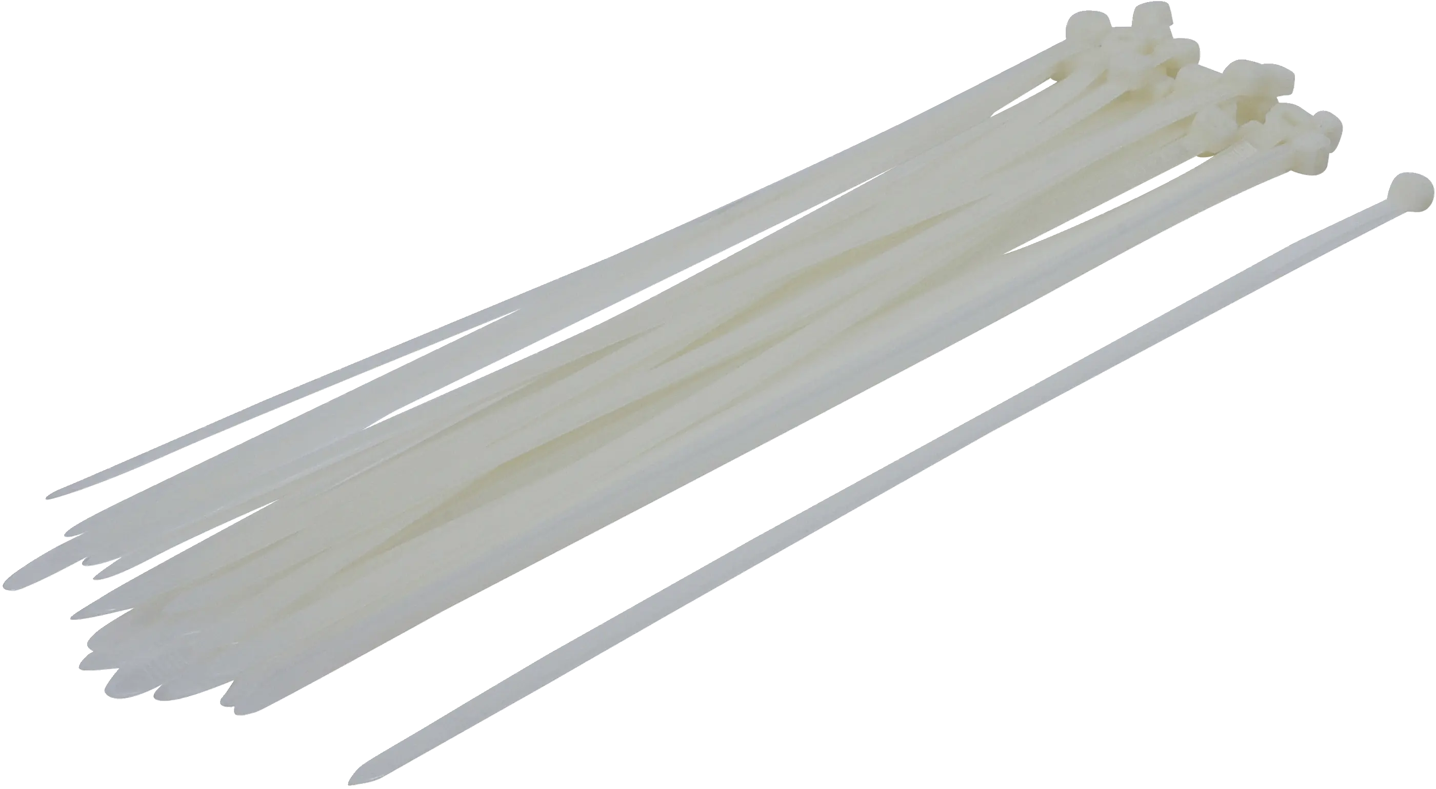 Assortiment de colliers plastique | blanc | 8,0 x 400 mm | 30 pièces