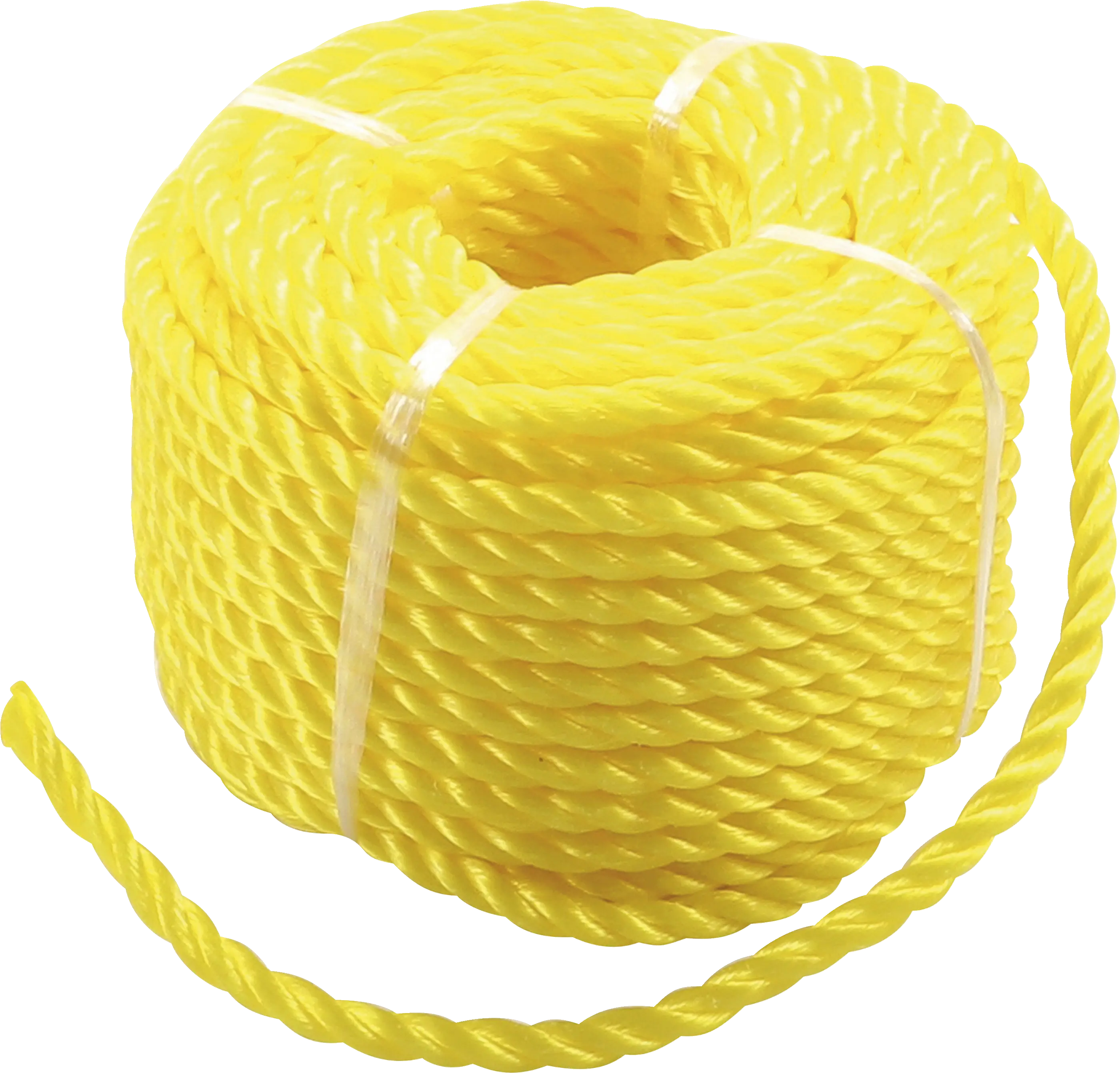 Corde en matière plastique/utilisation universelle | 6 mm x 20 m | jaune