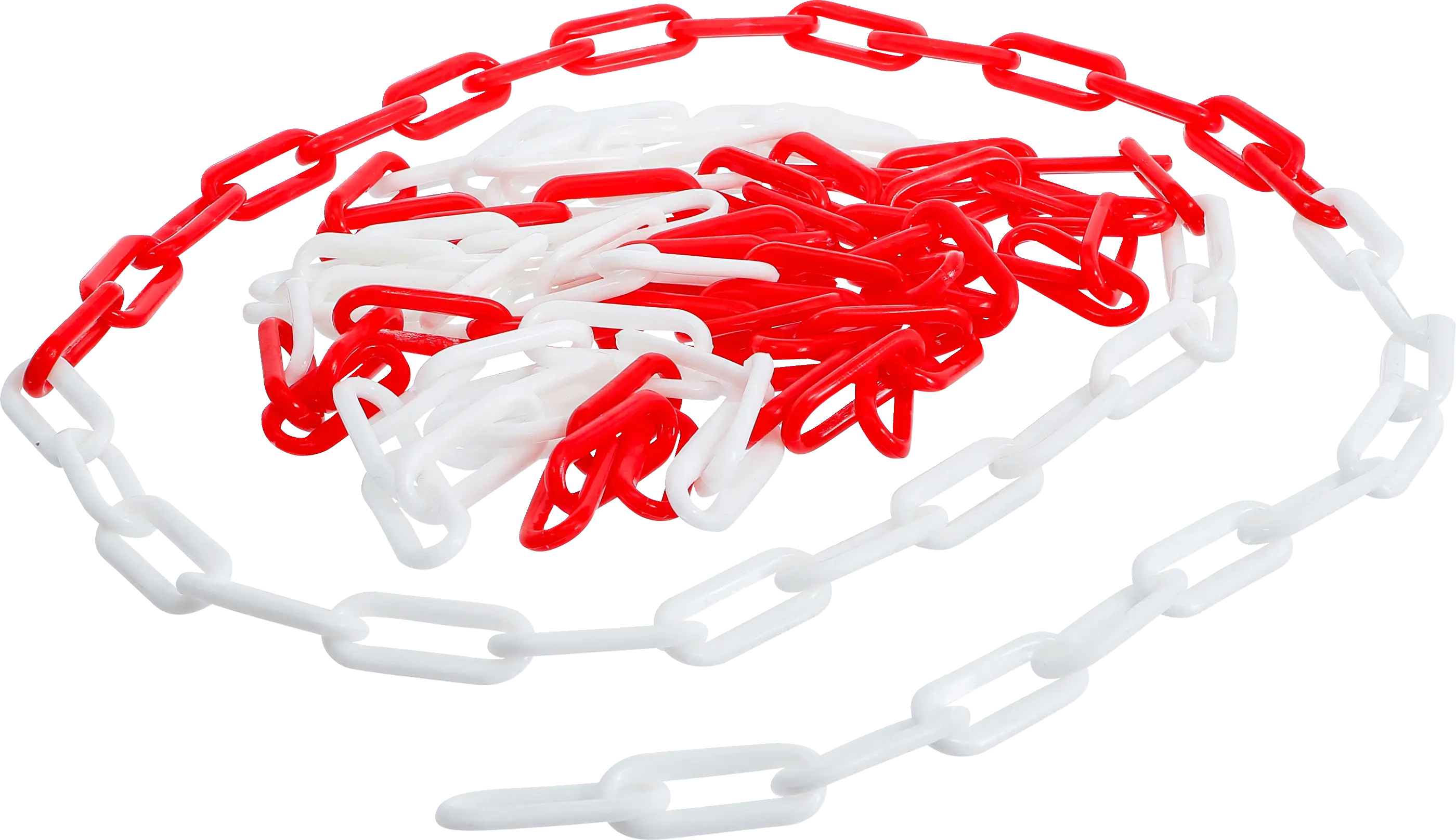 Chaîne de barrage | Rouge - blanc | Matière plastique | 5 m