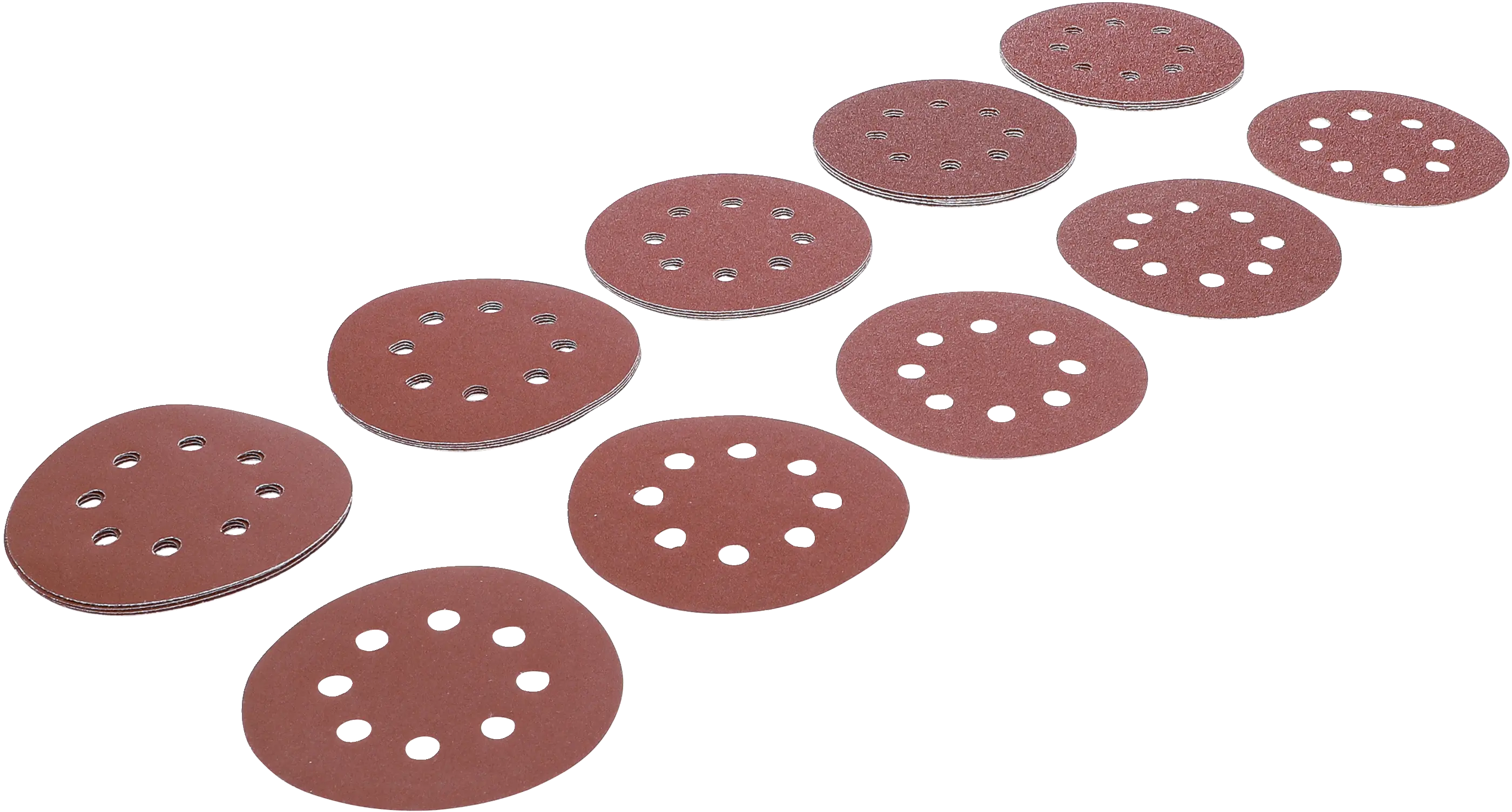 Jeu de feuilles abrasives pour ponçeuse excentrée | Ø 125 mm | Cal. 40 - 180 | 25 pièces
